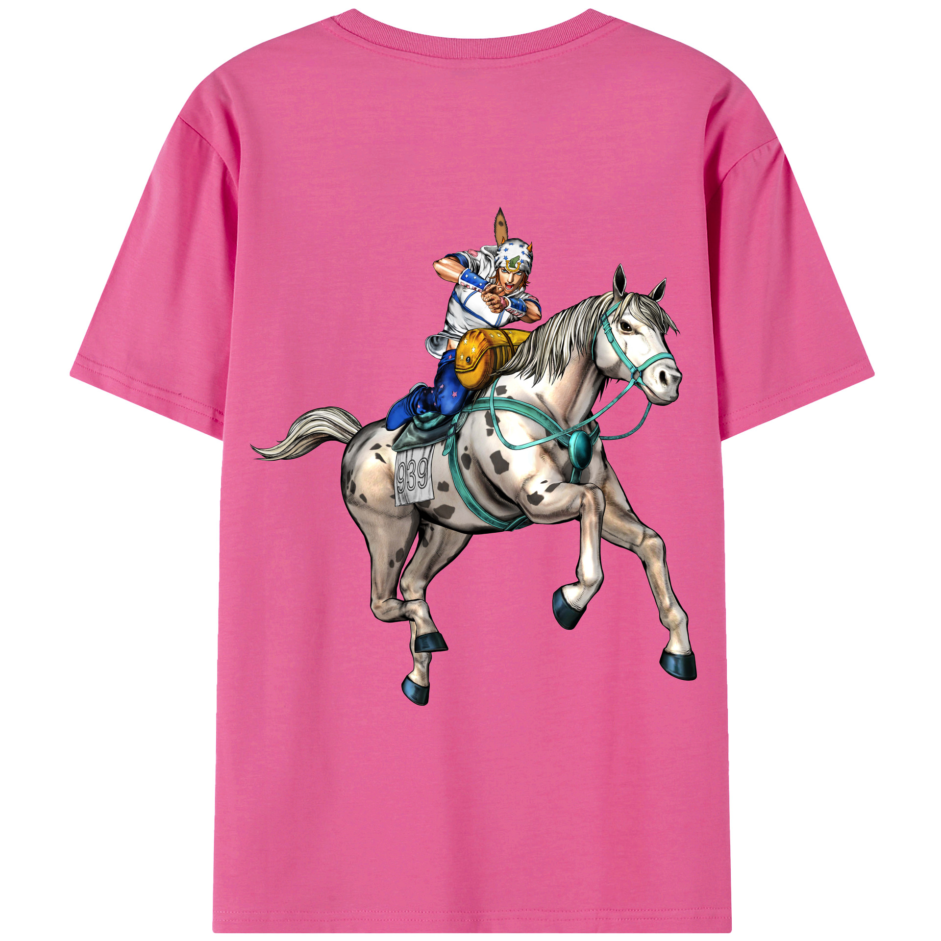（画像用） ジョジョの奇妙な冒険 ジョナサン?ジョースター JoJo's Bizarre Adventure Jonathan Joestar レディース半袖Tシャツ(バックプリント)