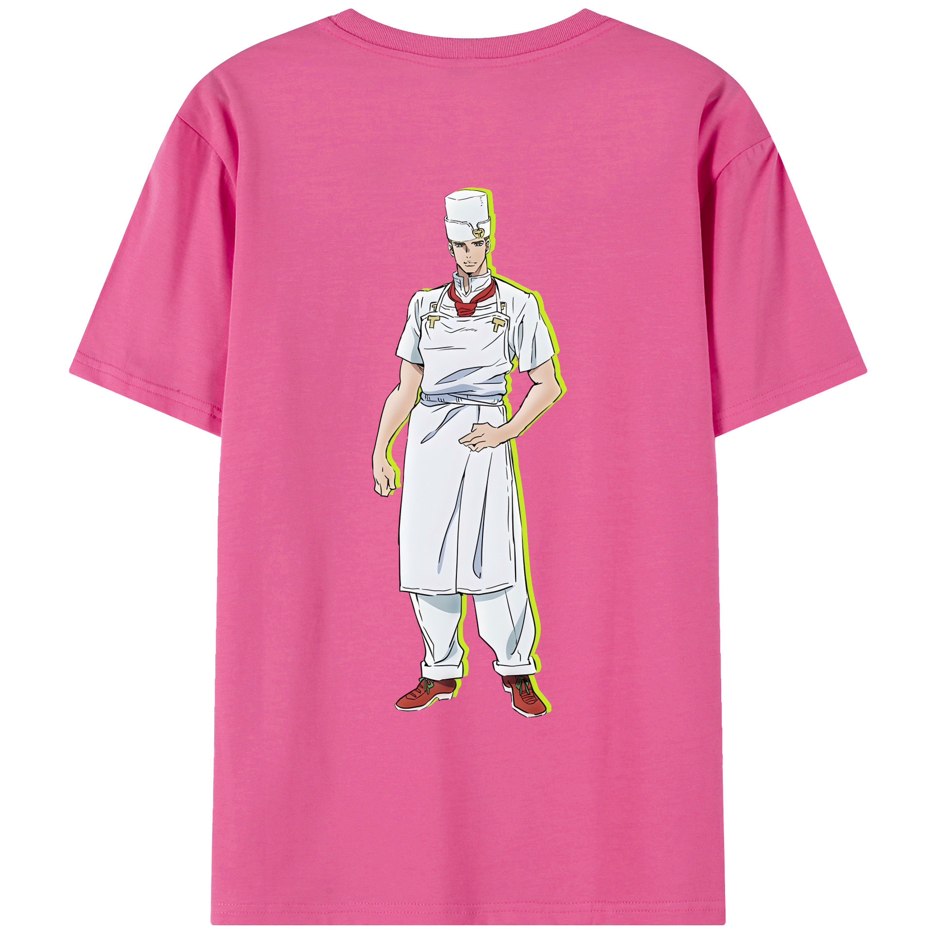 （画像用） ジョジョの奇妙な冒険 Tonio Trussardi JoJo's Bizarre Adventure トニオ?トラッサルディ レディース半袖Tシャツ(バックプリント)
