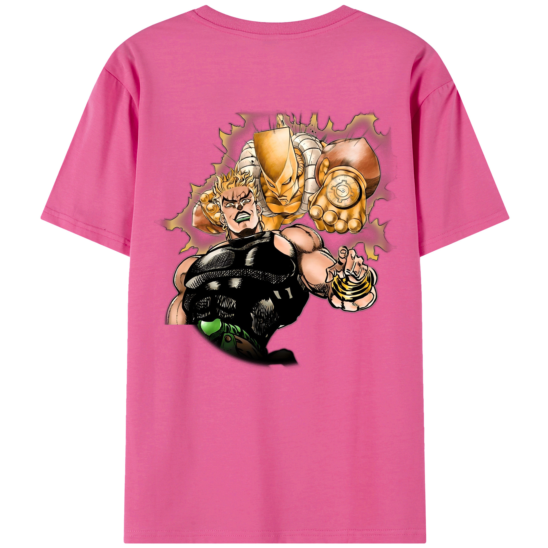 （画像用） ジョジョの奇妙な冒険 ディオ?ブランドー JoJo's Bizarre Adventure Dio Brando レディース半袖Tシャツ(バックプリント)