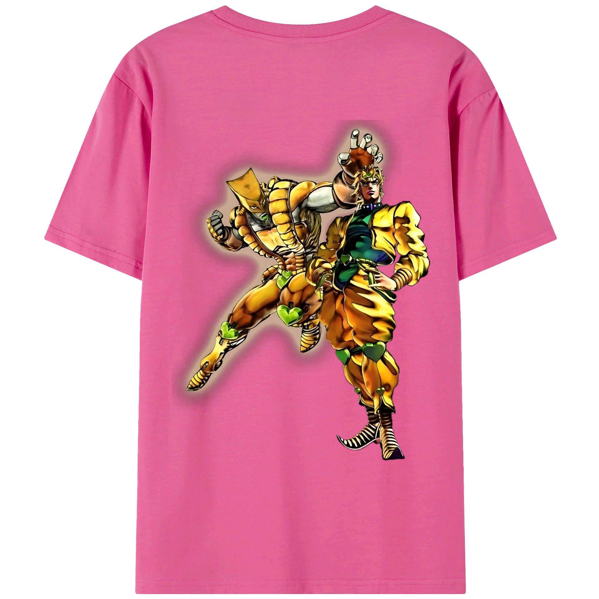 （画像用） ジョジョの奇妙な冒険 ディオ?ブランドー JoJo's Bizarre Adventure Dio Brando レディース半袖Tシャツ(バックプリント)