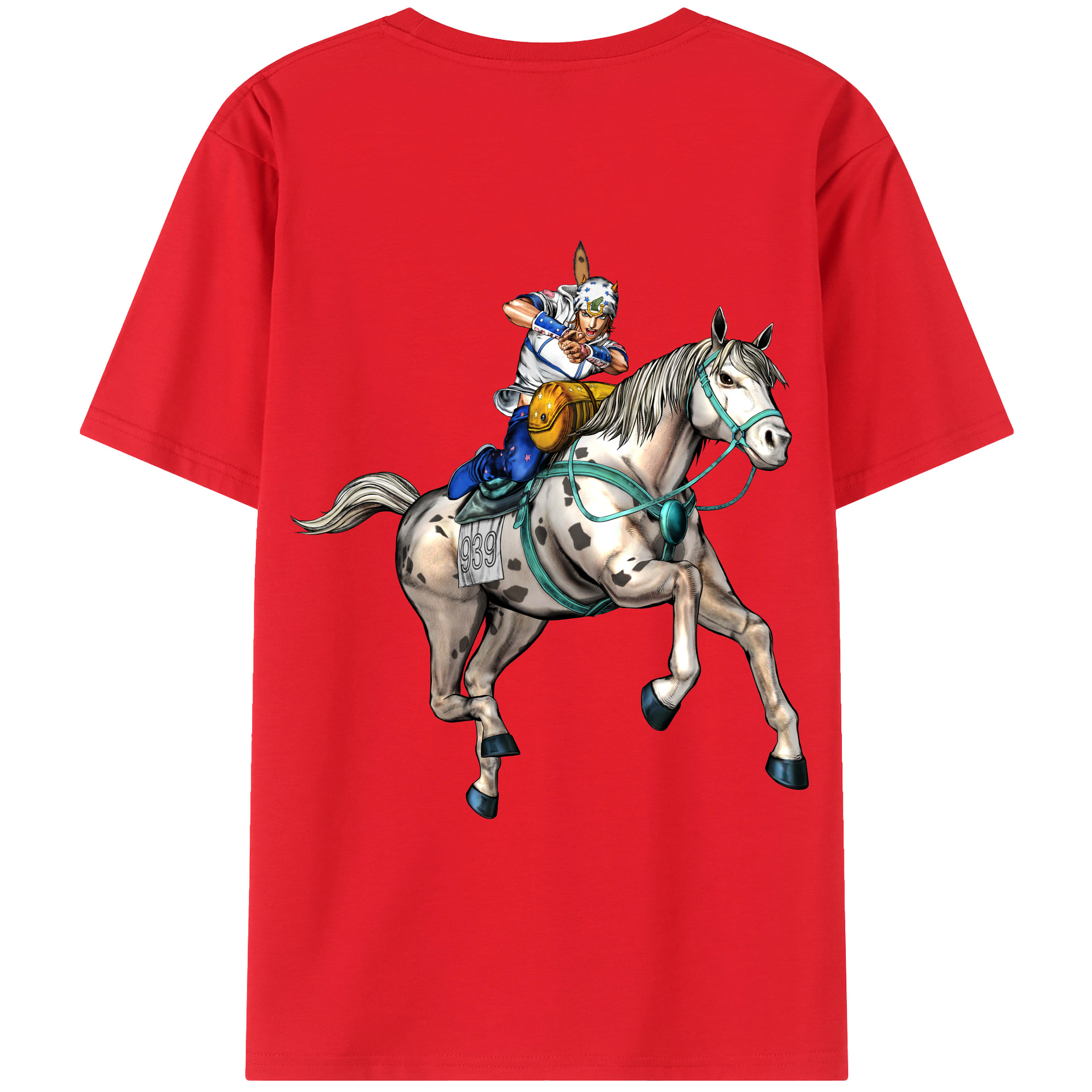 （画像用） ジョジョの奇妙な冒険 ジョナサン?ジョースター JoJo's Bizarre Adventure Jonathan Joestar レディース半袖Tシャツ(バックプリント)