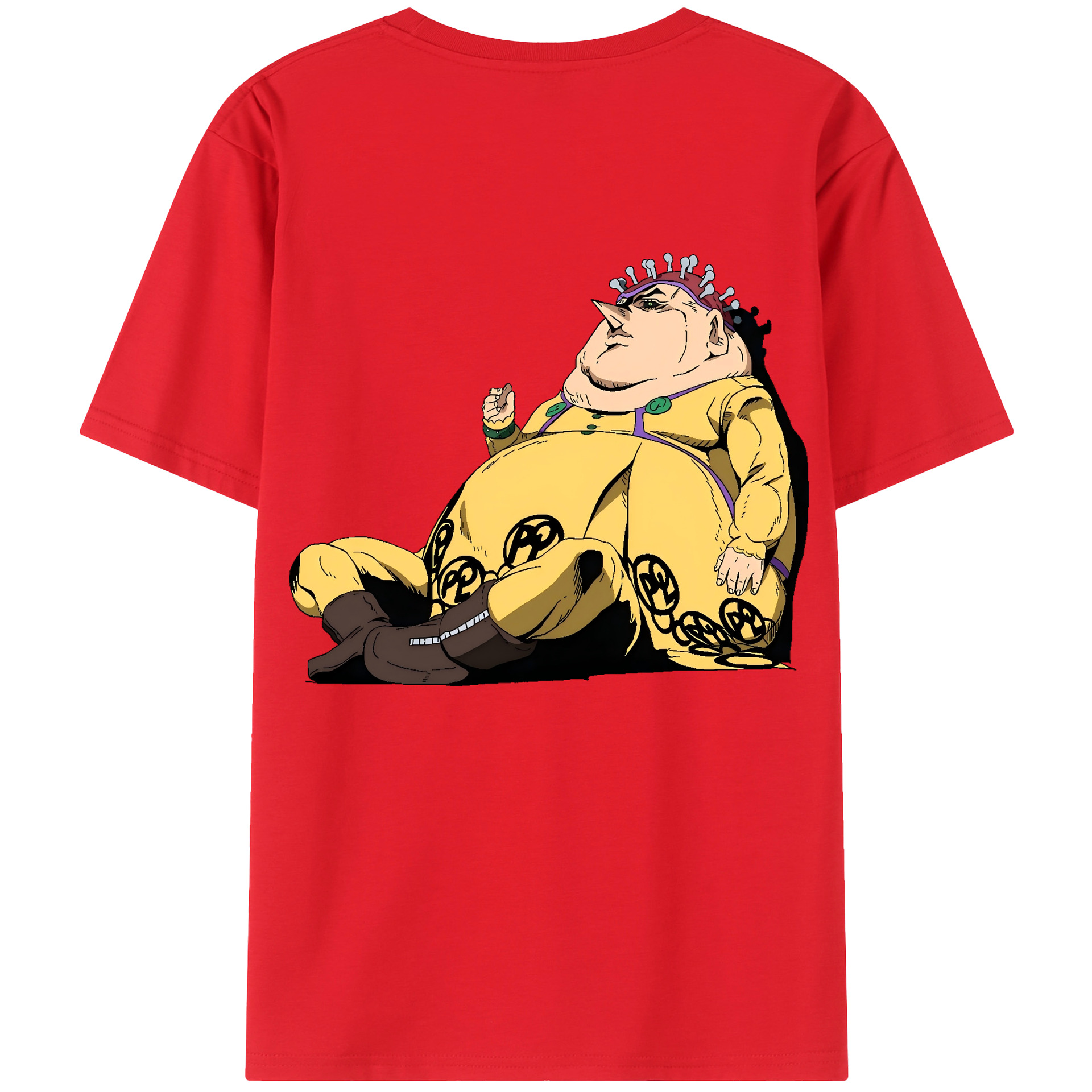 （画像用） ジョジョの奇妙な冒険 ポルポ JoJo's Bizarre Adventure Polpo レディース半袖Tシャツ(バックプリント)