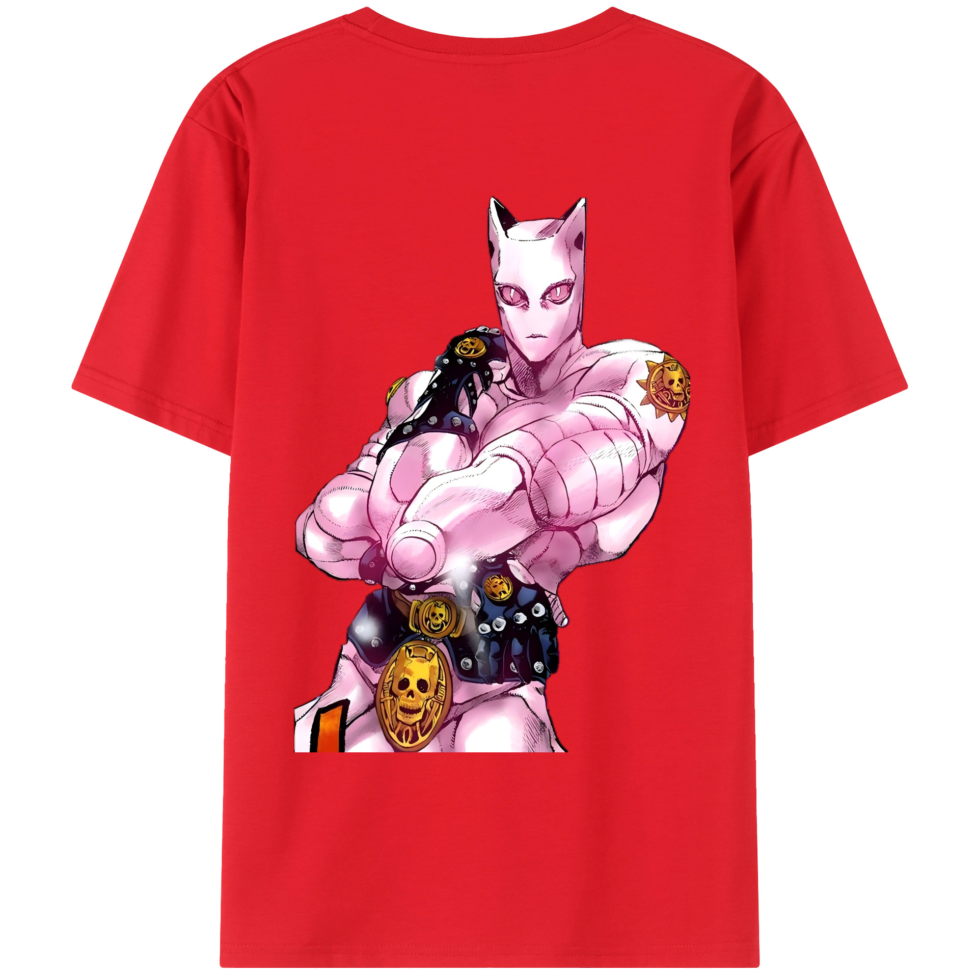 （画像用） ジョジョの奇妙な冒険 きら よしかげ JoJo's Bizarre Adventure Kira Yoshikage レディース半袖Tシャツ(バックプリント)