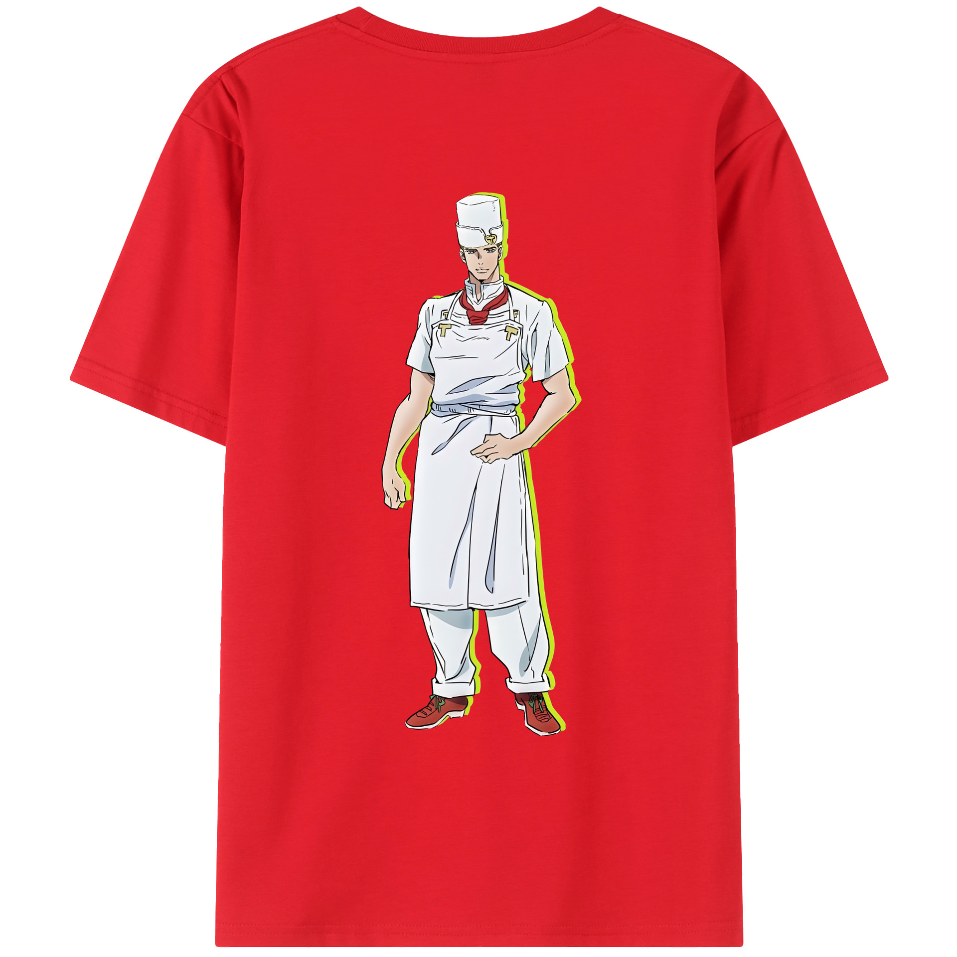 （画像用） ジョジョの奇妙な冒険 Tonio Trussardi JoJo's Bizarre Adventure トニオ?トラッサルディ レディース半袖Tシャツ(バックプリント)