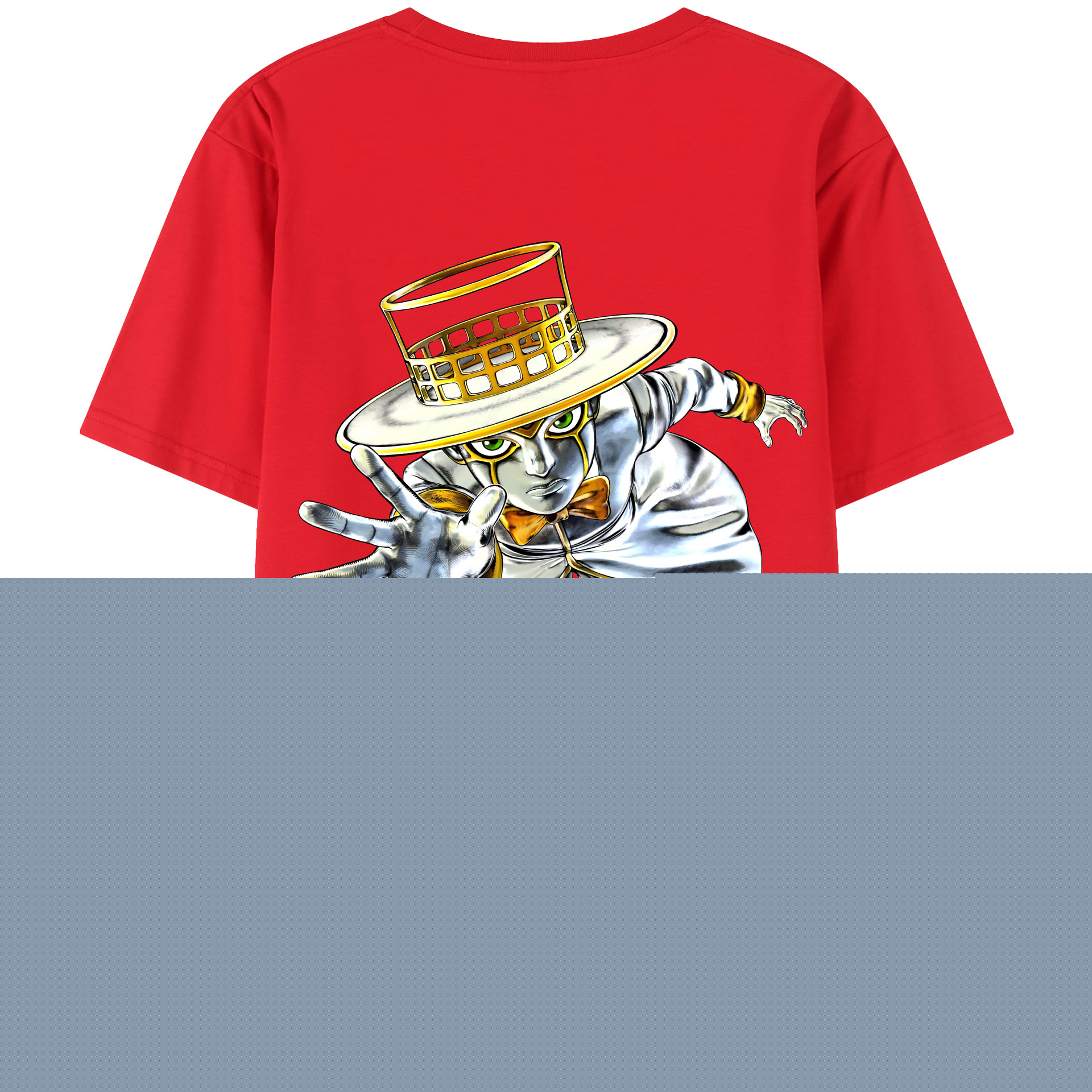 （画像用） ジョジョの奇妙な冒険 岸辺 露伴（きしべ ろはん） JoJo's Bizarre Adventure Rohan Kishibe レディース半袖Tシャツ(バックプリント)
