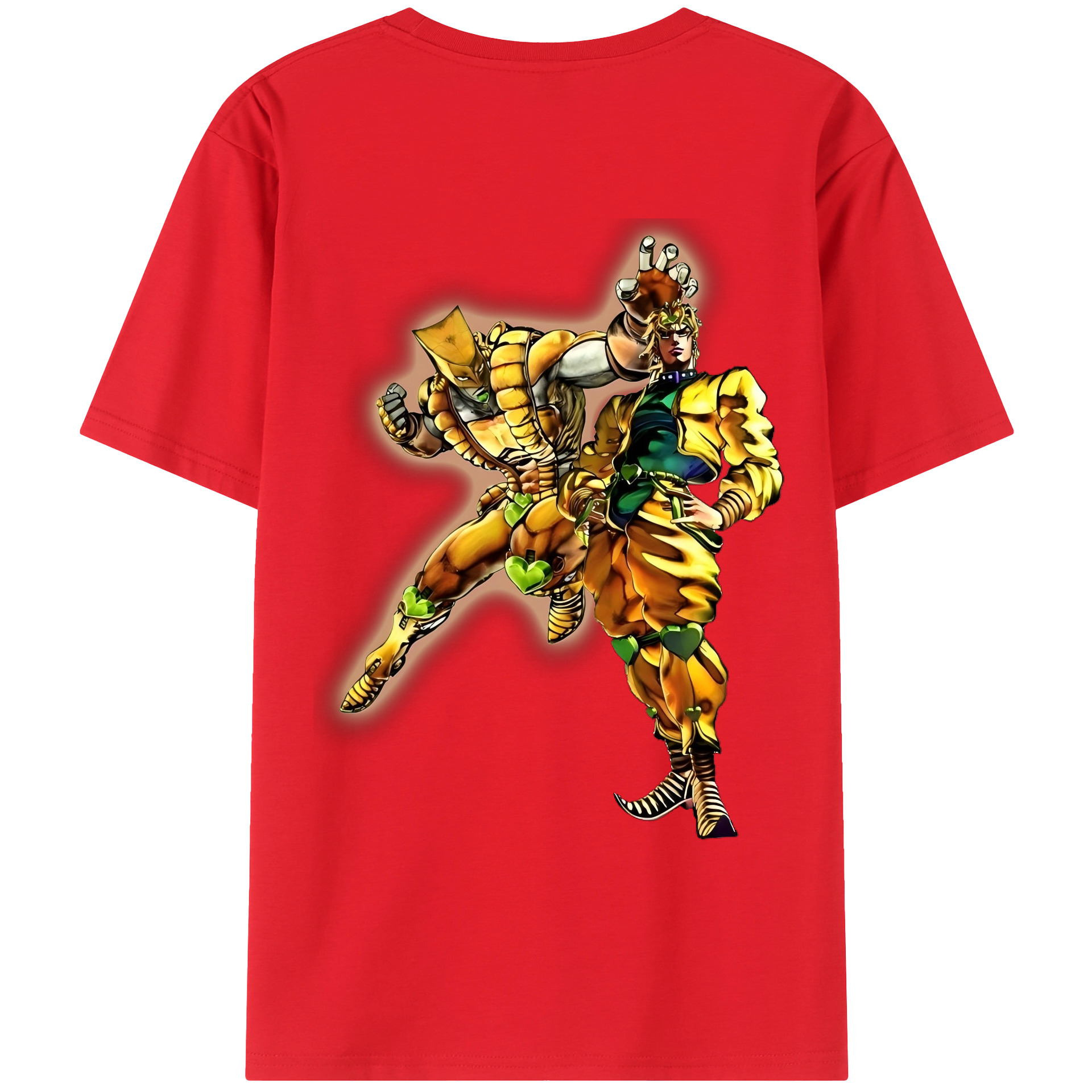 （画像用） ジョジョの奇妙な冒険 ディオ?ブランドー JoJo's Bizarre Adventure Dio Brando レディース半袖Tシャツ(バックプリント)