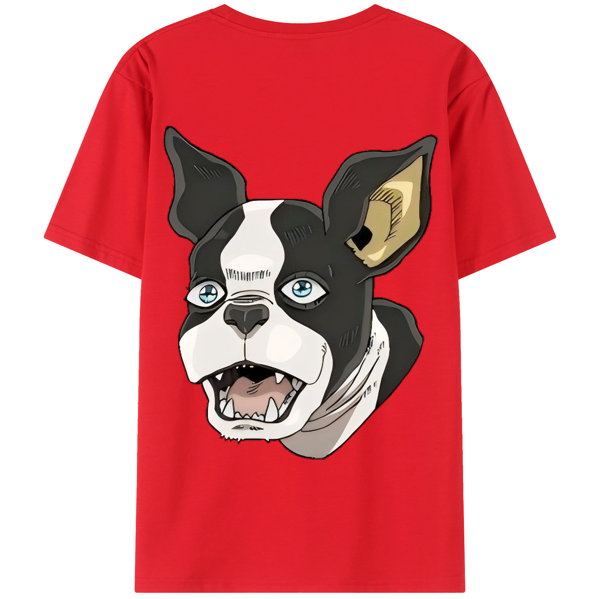 （画像用） ジョジョの奇妙な冒険 イギー JoJo's Bizarre Adventure Iggy レディース半袖Tシャツ(バックプリント)