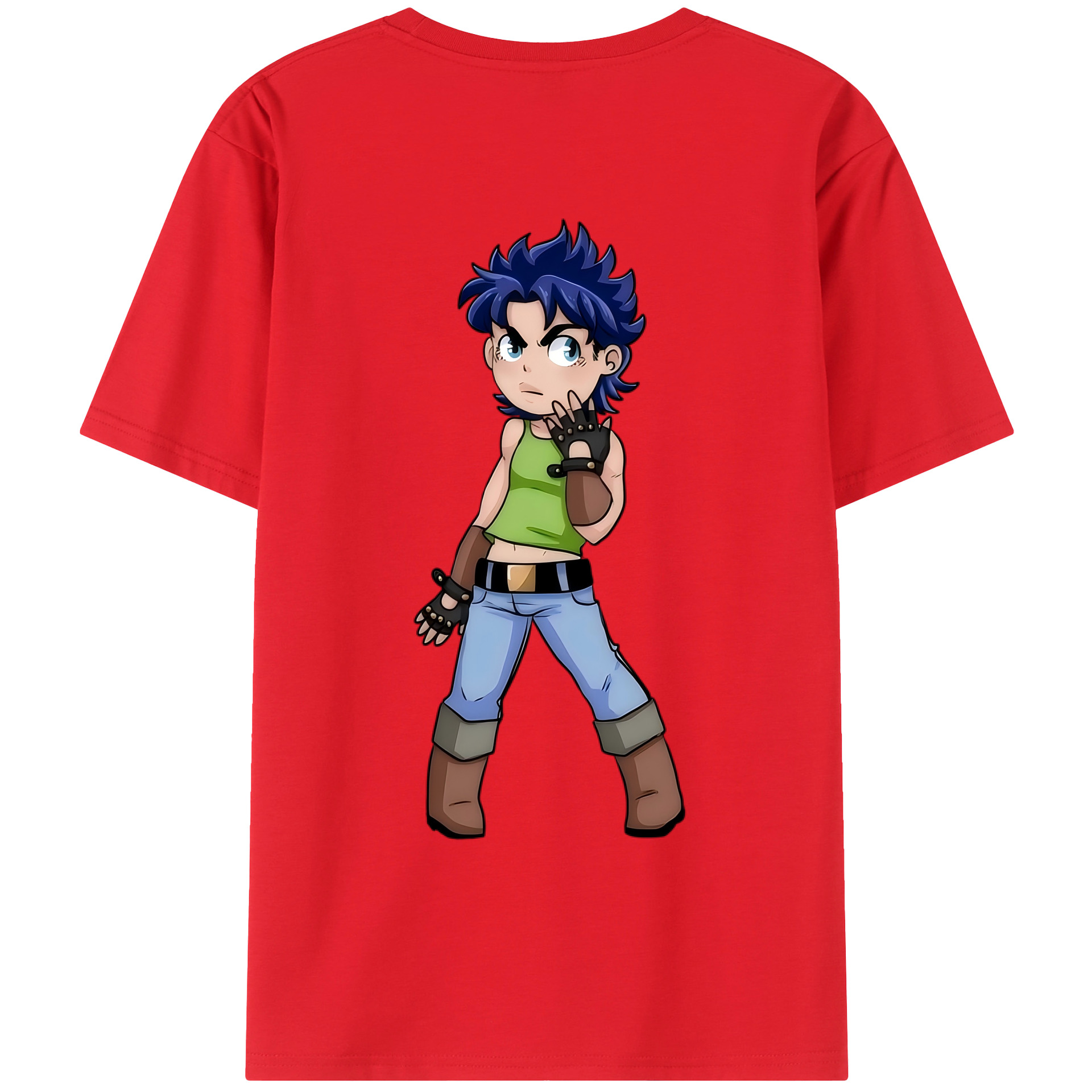 （画像用） ジョジョの奇妙な冒険 広瀨康一 JoJo's Bizarre Adventure Hirose Koichi レディース半袖Tシャツ(バックプリント)