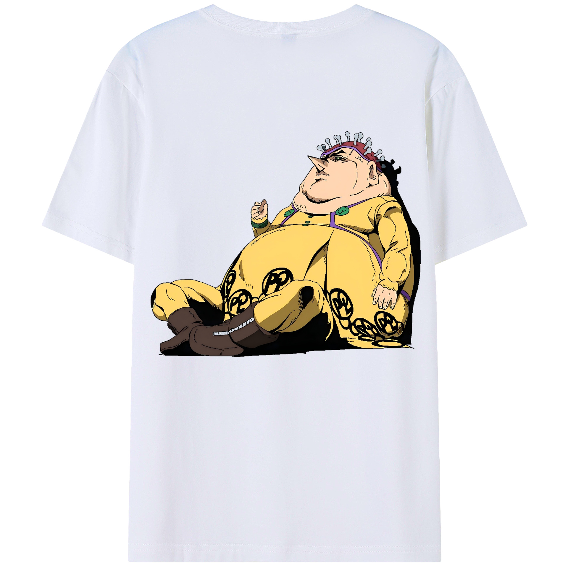 （画像用） ジョジョの奇妙な冒険 ポルポ JoJo's Bizarre Adventure Polpo レディース半袖Tシャツ(バックプリント)