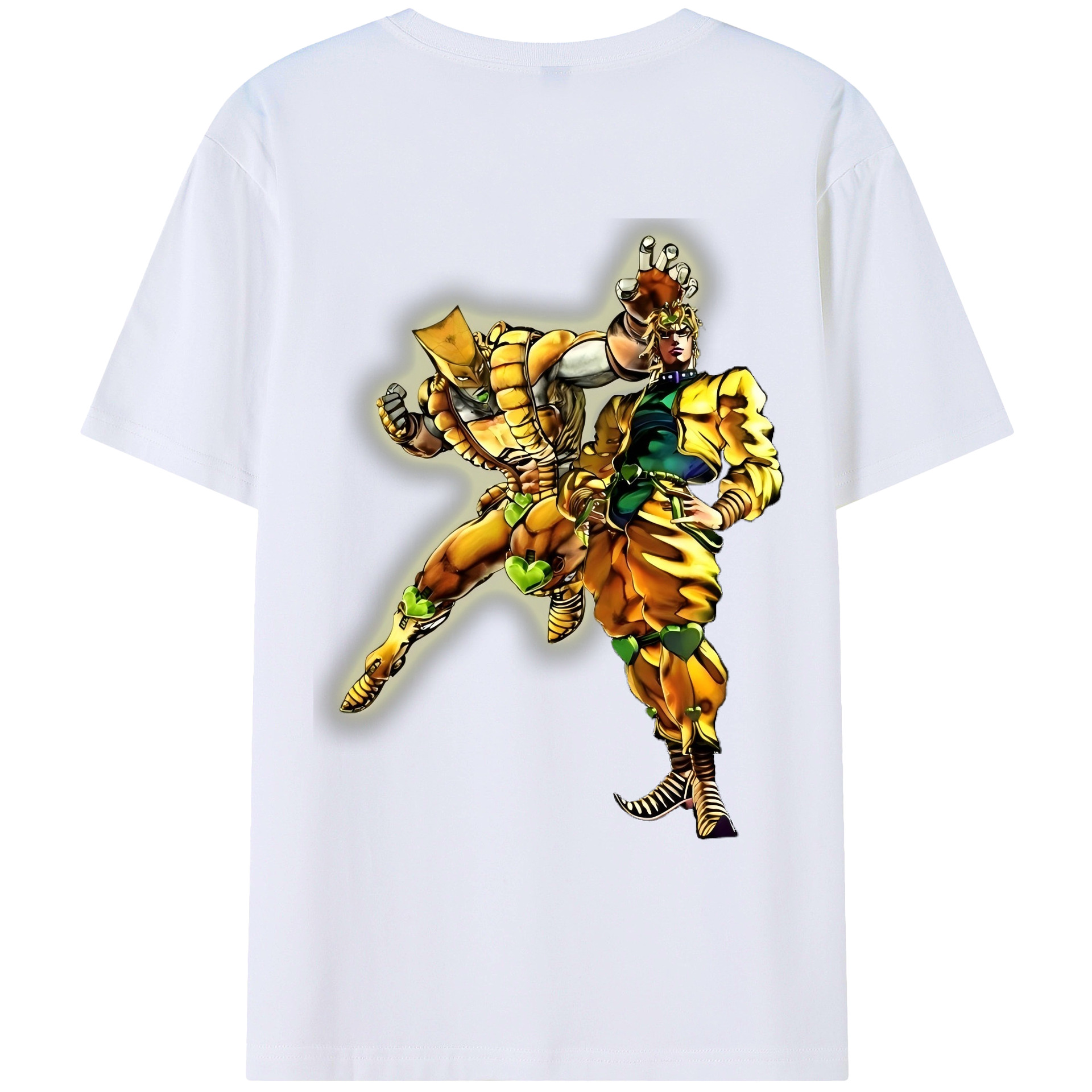 （画像用） ジョジョの奇妙な冒険 ディオ?ブランドー JoJo's Bizarre Adventure Dio Brando レディース半袖Tシャツ(バックプリント)