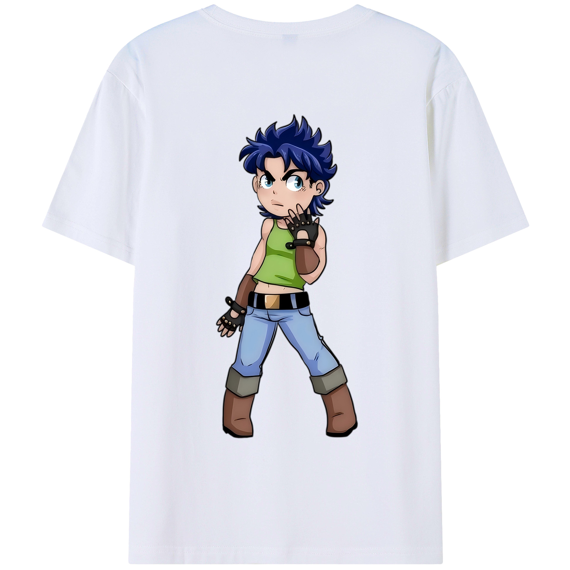 （画像用） ジョジョの奇妙な冒険 広瀨康一 JoJo's Bizarre Adventure Hirose Koichi レディース半袖Tシャツ(バックプリント)