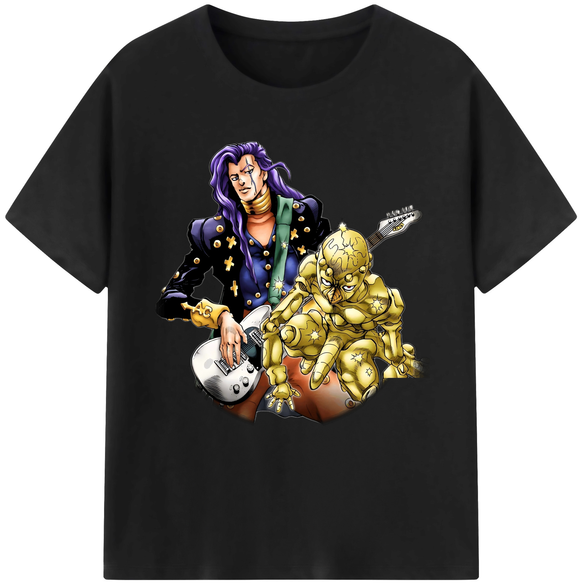 （画像用） ジョジョの奇妙な冒険 おといし あきら JoJo's Bizarre Adventure Akira Otoishi レディースカジュアルプリントTシャツ（綿100％）