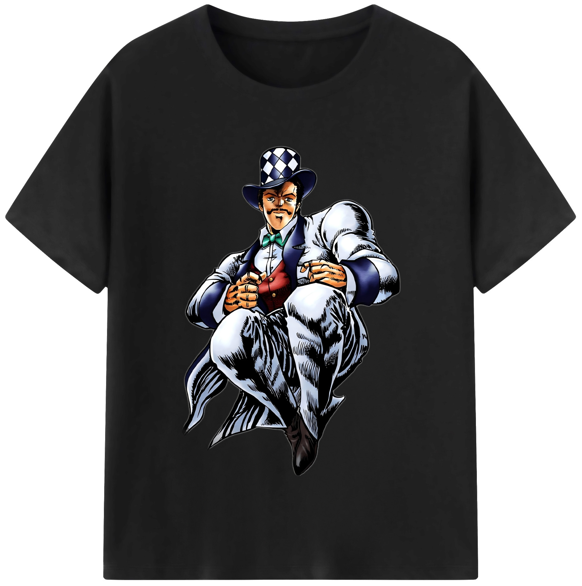 （画像用） ジョジョの奇妙な冒険 ウィル?アントニオ?ツェペリ JoJo's Bizarre Adventure Will Anthonio Zeppeli レディースカジュアルプリントTシャツ（綿100％）