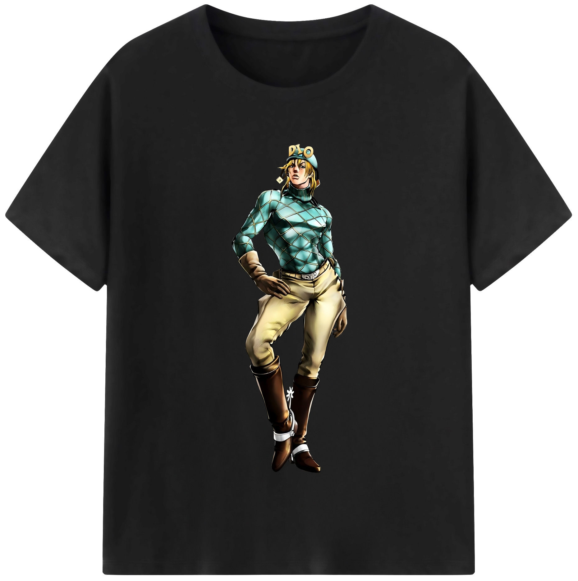 （画像用） ジョジョの奇妙な冒険 ディオ?ブランドー JoJo's Bizarre Adventure Dio Brando レディースカジュアルプリントTシャツ（綿100％）