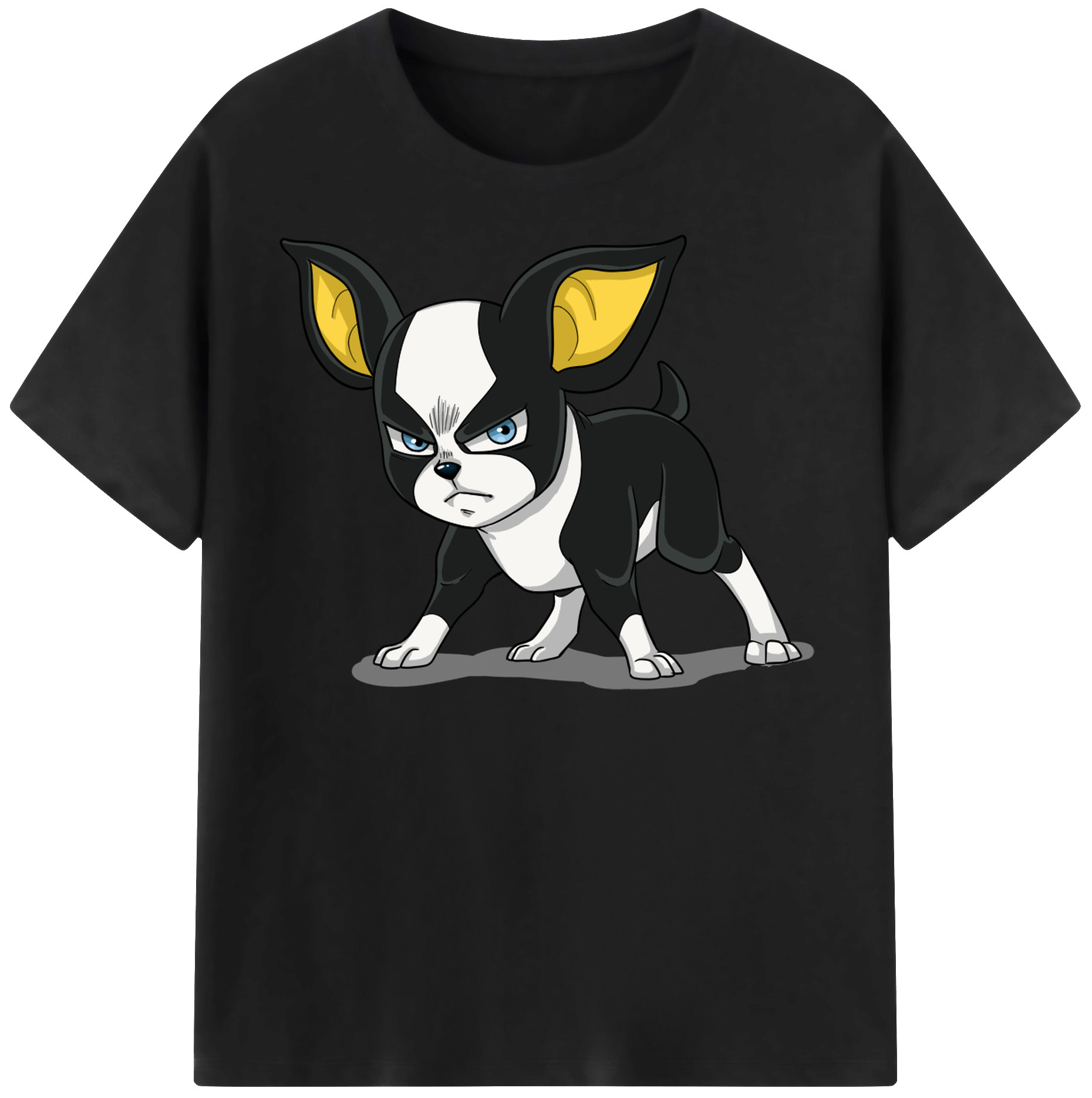 （画像用） ジョジョの奇妙な冒険 イギー JoJo's Bizarre Adventure Iggy レディースカジュアルプリントTシャツ（綿100％）