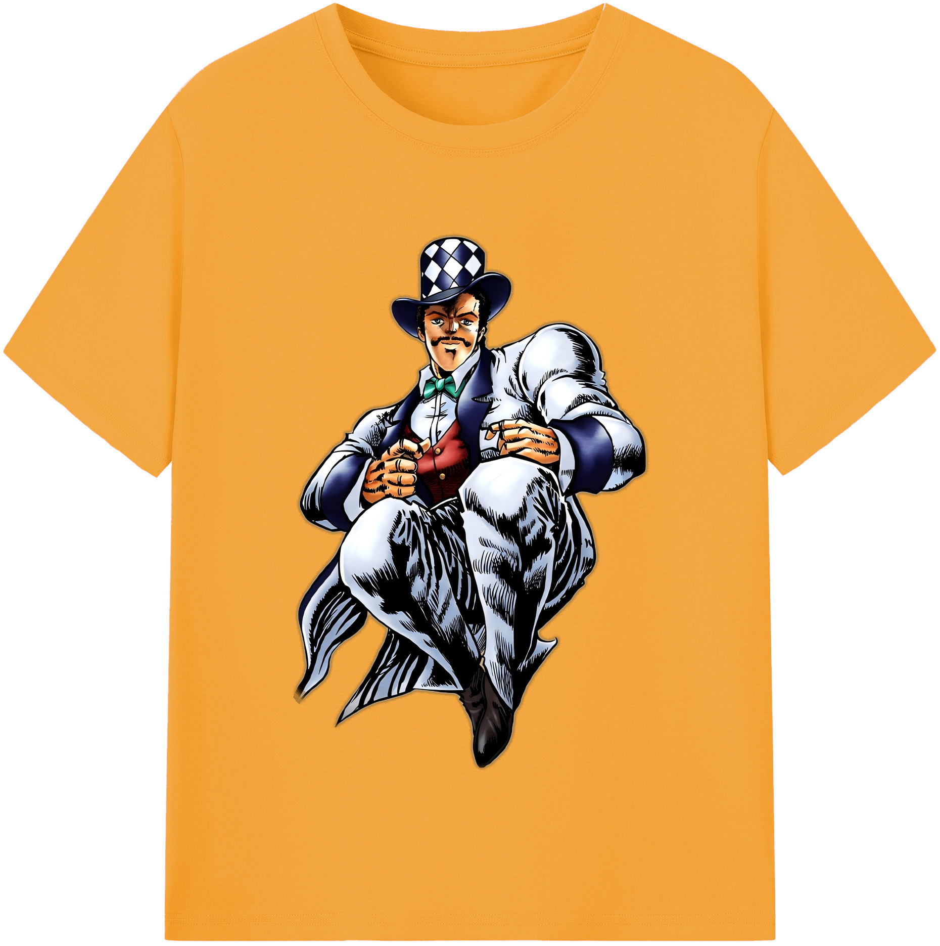 （画像用） ジョジョの奇妙な冒険 ウィル?アントニオ?ツェペリ JoJo's Bizarre Adventure Will Anthonio Zeppeli レディースカジュアルプリントTシャツ（綿100％）