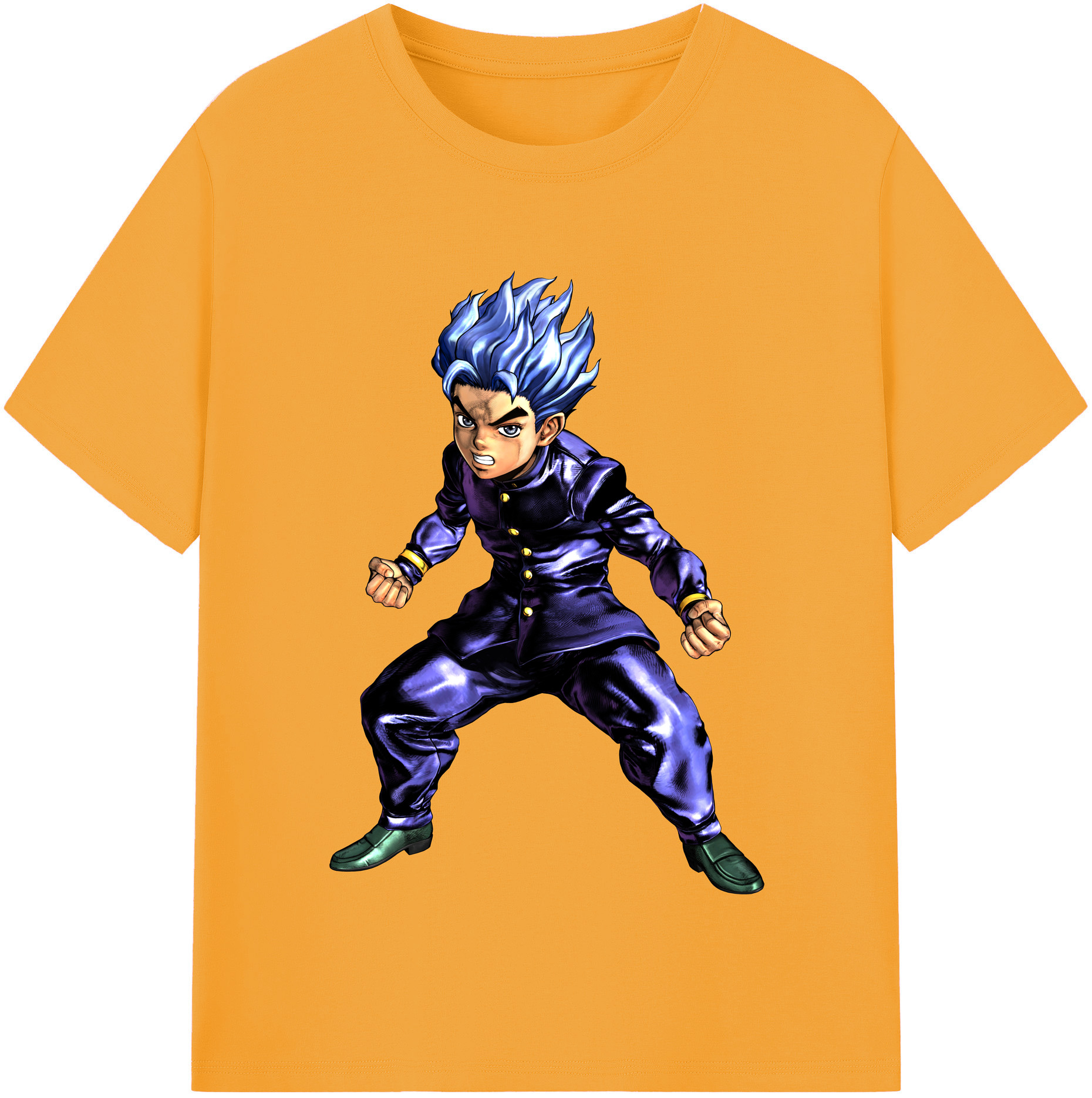（画像用） ジョジョの奇妙な冒険 広瀨康一 JoJo's Bizarre Adventure Hirose Koichi レディースカジュアルプリントTシャツ（綿100％）