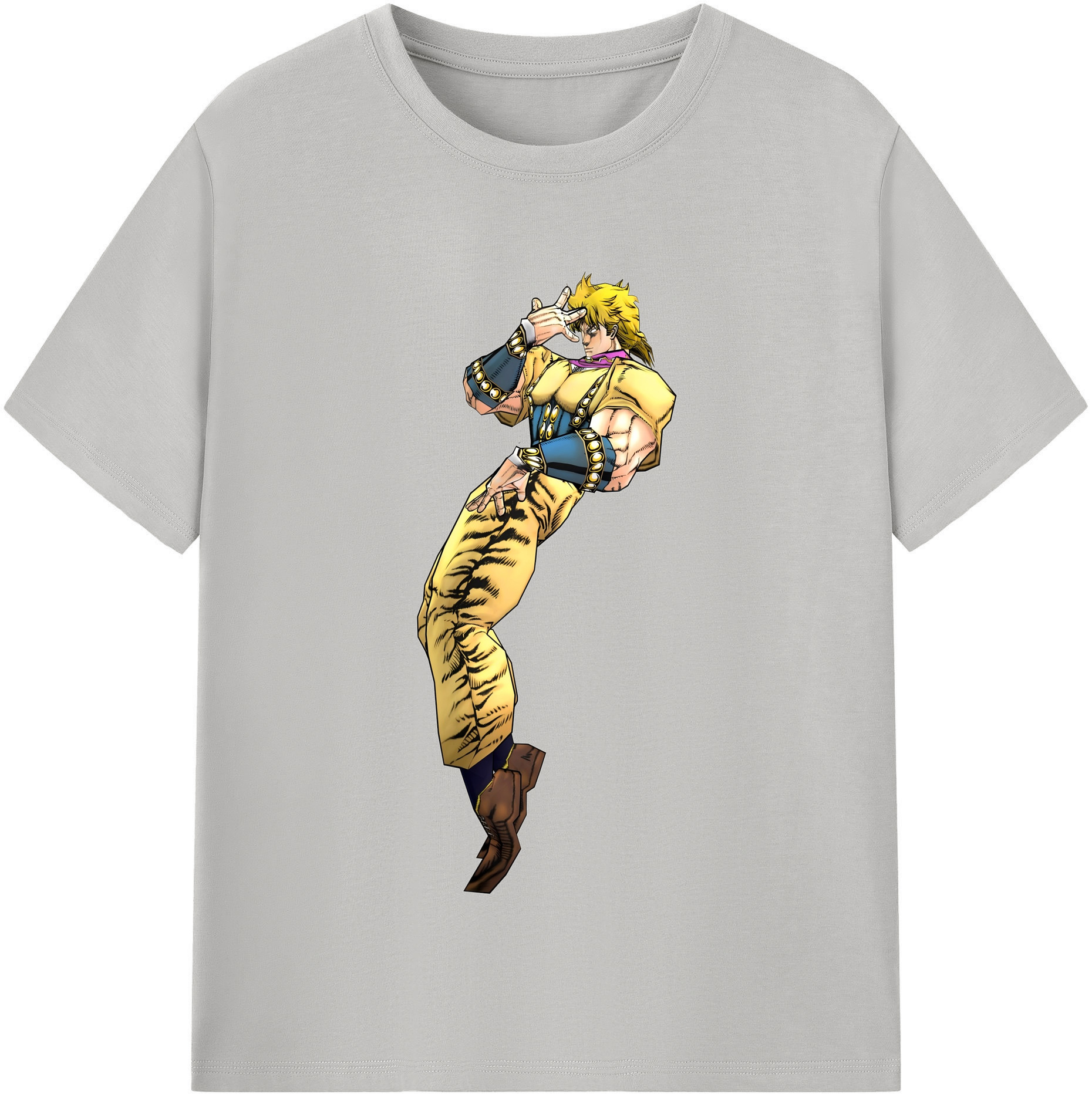 （画像用） ジョジョの奇妙な冒険 ディオ?ブランドー JoJo's Bizarre Adventure Dio Brando レディースカジュアルプリントTシャツ（綿100％）