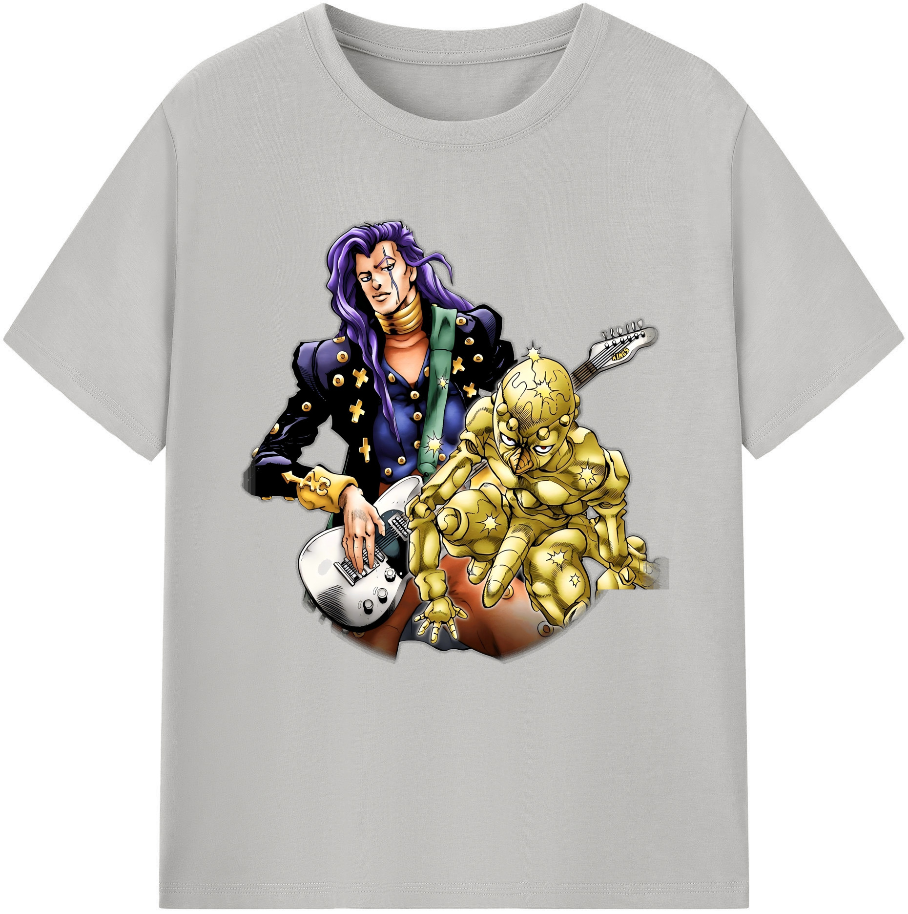 （画像用） ジョジョの奇妙な冒険 おといし あきら JoJo's Bizarre Adventure Akira Otoishi レディースカジュアルプリントTシャツ（綿100％）