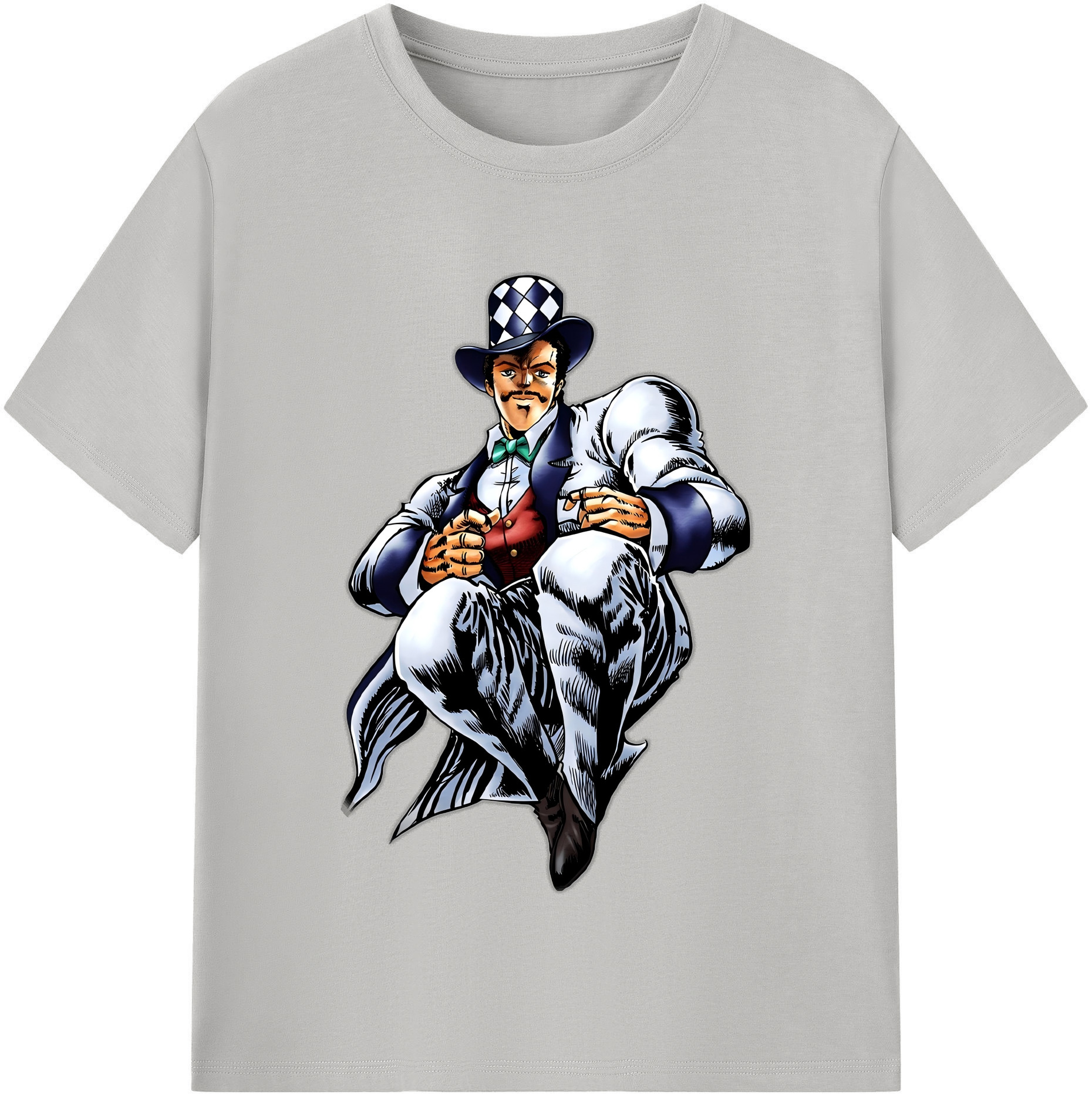 （画像用） ジョジョの奇妙な冒険 ウィル?アントニオ?ツェペリ JoJo's Bizarre Adventure Will Anthonio Zeppeli レディースカジュアルプリントTシャツ（綿100％）