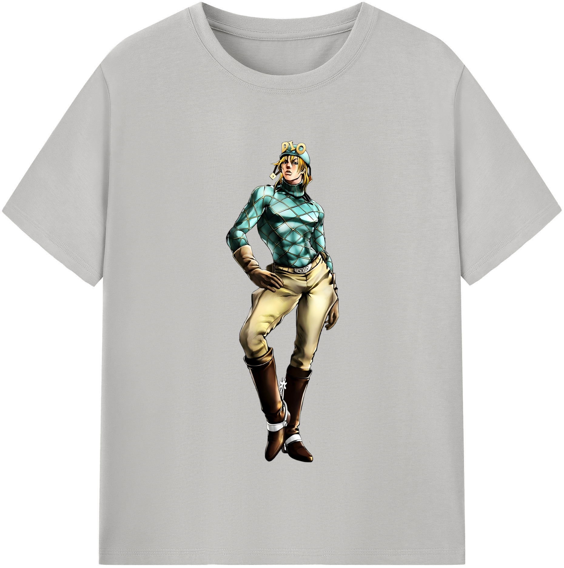 （画像用） ジョジョの奇妙な冒険 ディオ?ブランドー JoJo's Bizarre Adventure Dio Brando レディースカジュアルプリントTシャツ（綿100％）
