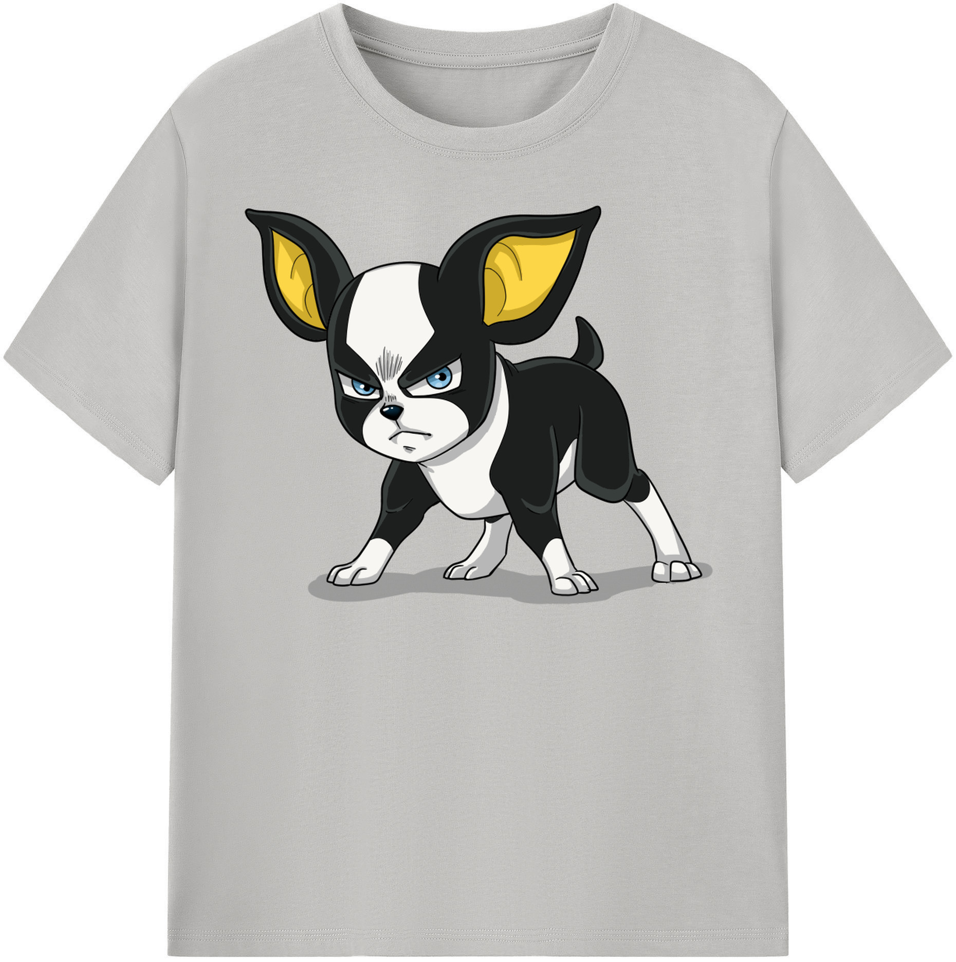 （画像用） ジョジョの奇妙な冒険 イギー JoJo's Bizarre Adventure Iggy レディースカジュアルプリントTシャツ（綿100％）