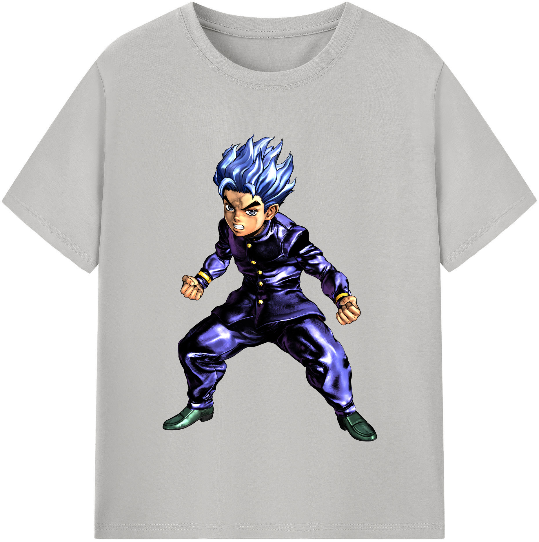 （画像用） ジョジョの奇妙な冒険 広瀨康一 JoJo's Bizarre Adventure Hirose Koichi レディースカジュアルプリントTシャツ（綿100％）