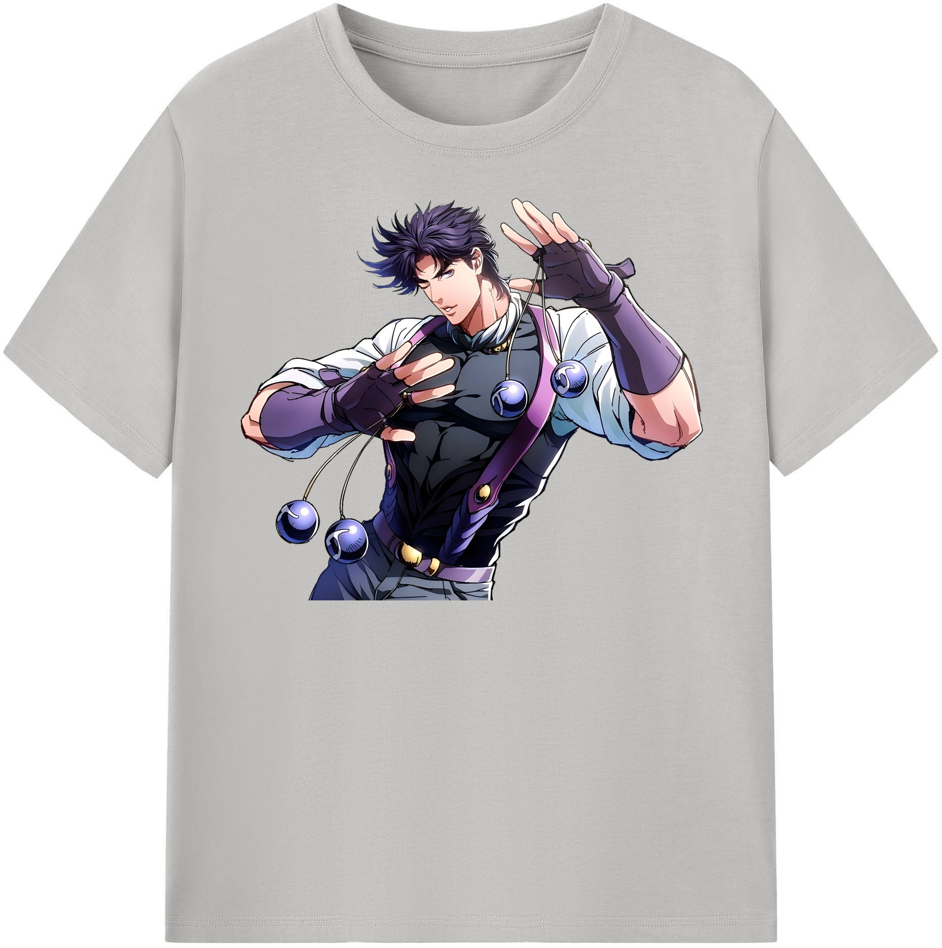 （画像用） ジョジョの奇妙な冒険 JoJo's Bizarre Adventure レディースカジュアルプリントTシャツ（綿100％）