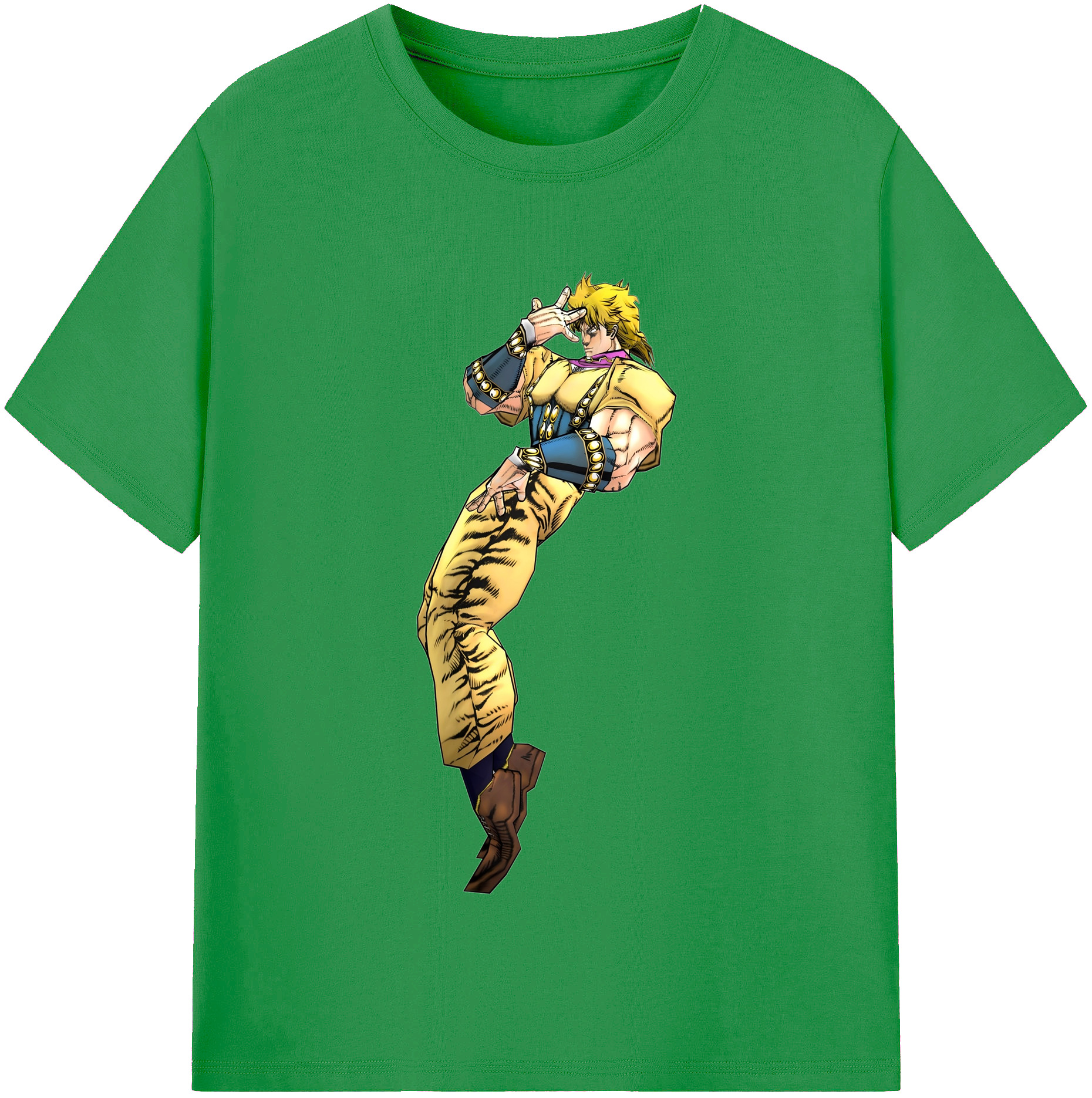 （画像用） ジョジョの奇妙な冒険 ディオ?ブランドー JoJo's Bizarre Adventure Dio Brando レディースカジュアルプリントTシャツ（綿100％）