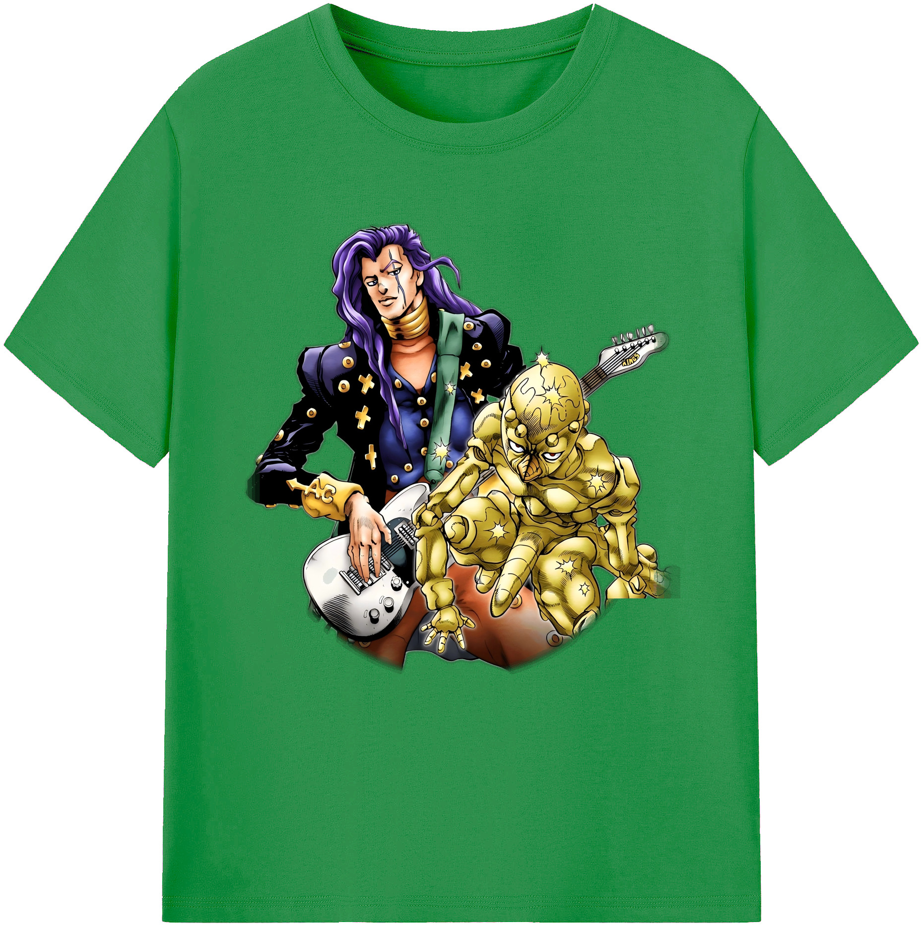 （画像用） ジョジョの奇妙な冒険 おといし あきら JoJo's Bizarre Adventure Akira Otoishi レディースカジュアルプリントTシャツ（綿100％）