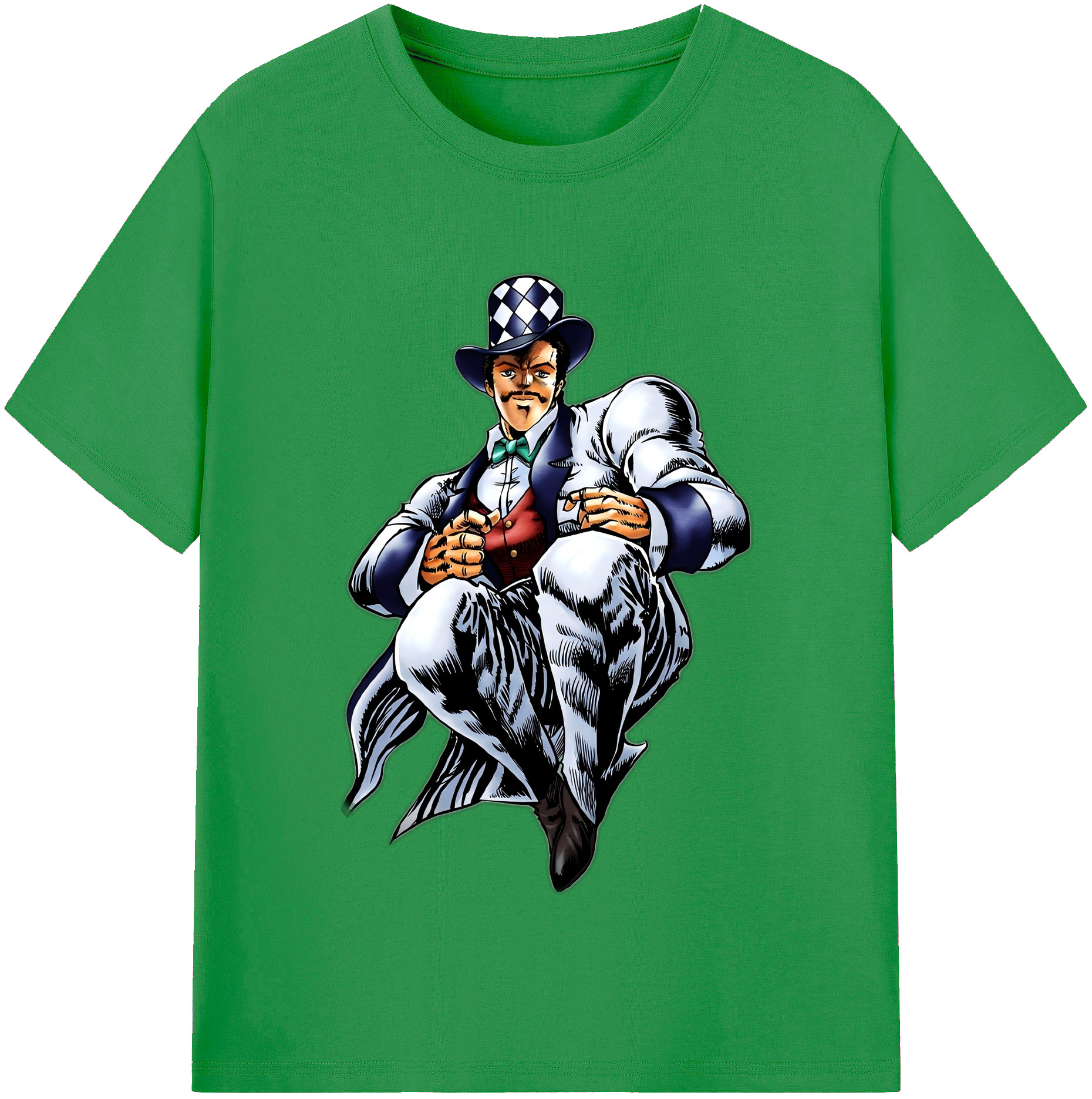 （画像用） ジョジョの奇妙な冒険 ウィル?アントニオ?ツェペリ JoJo's Bizarre Adventure Will Anthonio Zeppeli レディースカジュアルプリントTシャツ（綿100％）