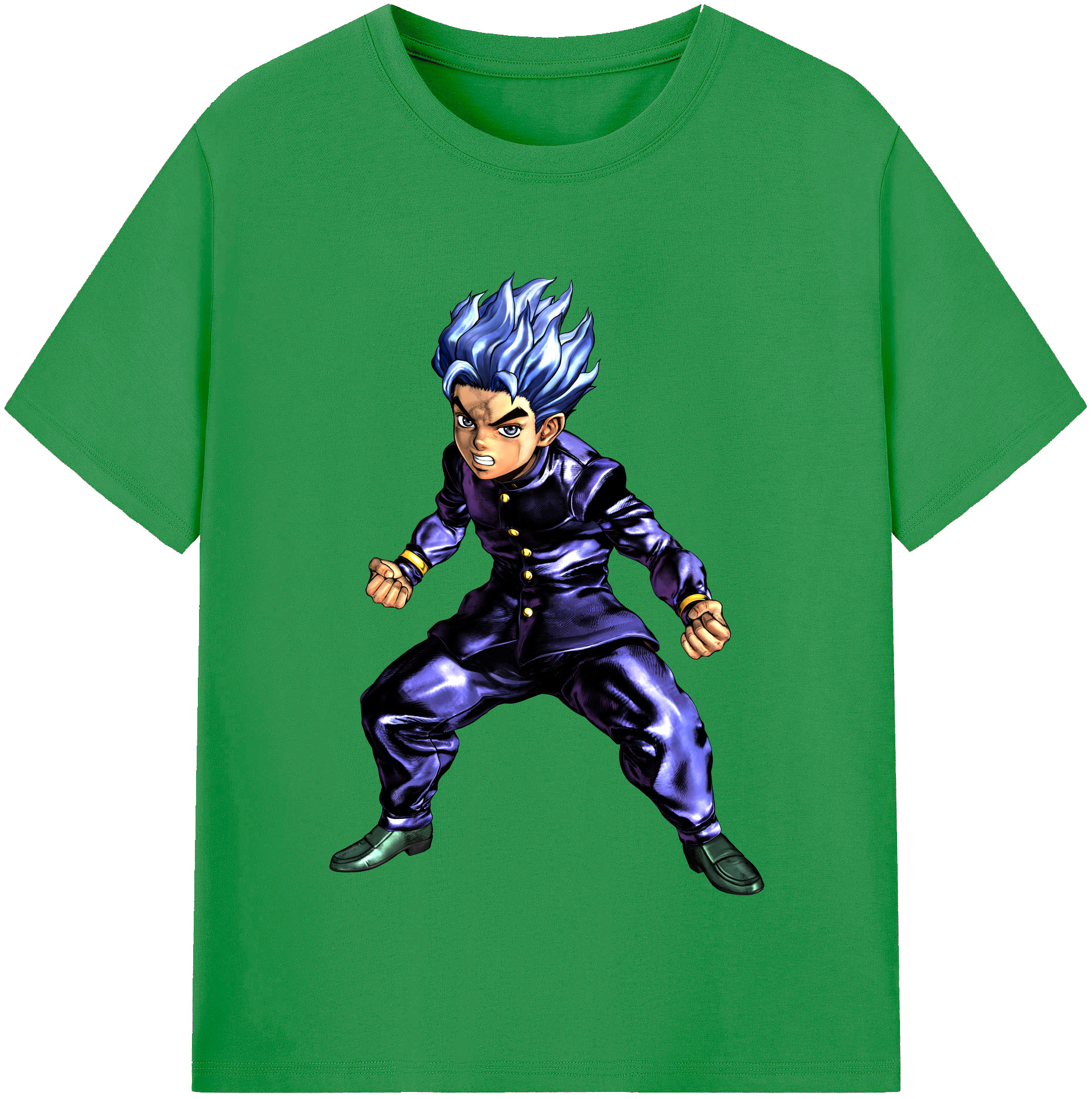 （画像用） ジョジョの奇妙な冒険 広瀨康一 JoJo's Bizarre Adventure Hirose Koichi レディースカジュアルプリントTシャツ（綿100％）