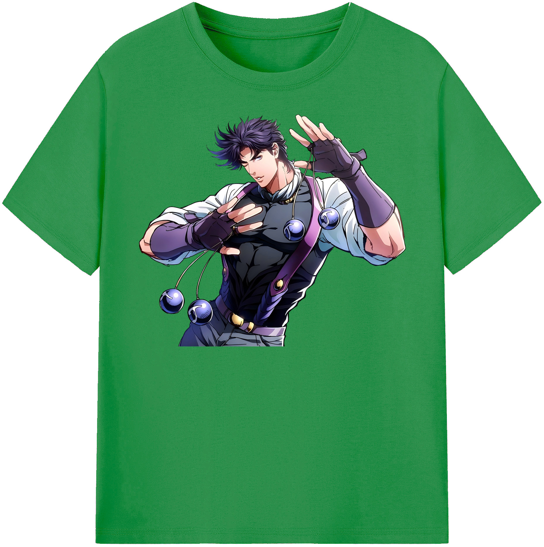 （画像用） ジョジョの奇妙な冒険 JoJo's Bizarre Adventure レディースカジュアルプリントTシャツ（綿100％）