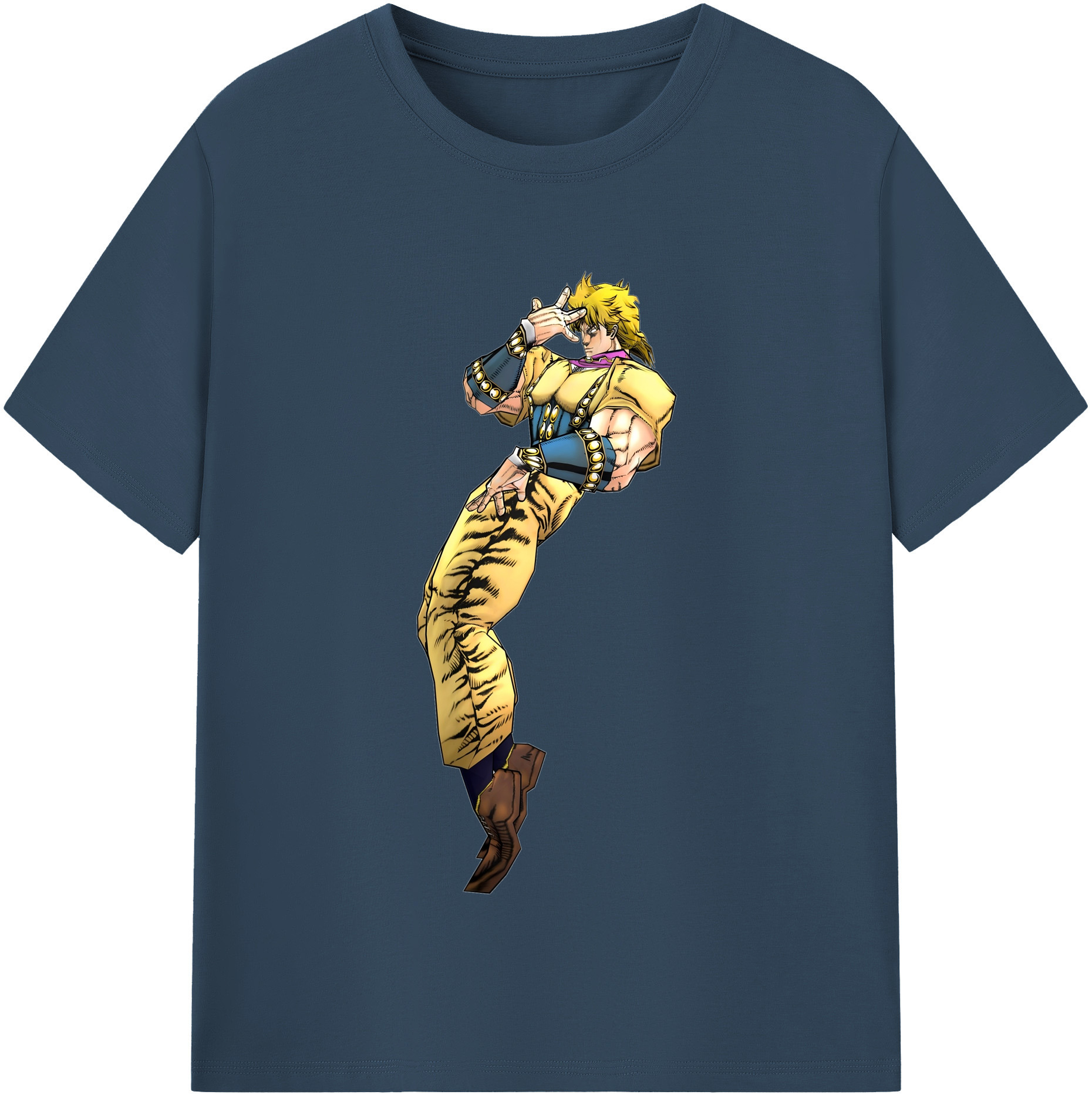 （画像用） ジョジョの奇妙な冒険 ディオ?ブランドー JoJo's Bizarre Adventure Dio Brando レディースカジュアルプリントTシャツ（綿100％）