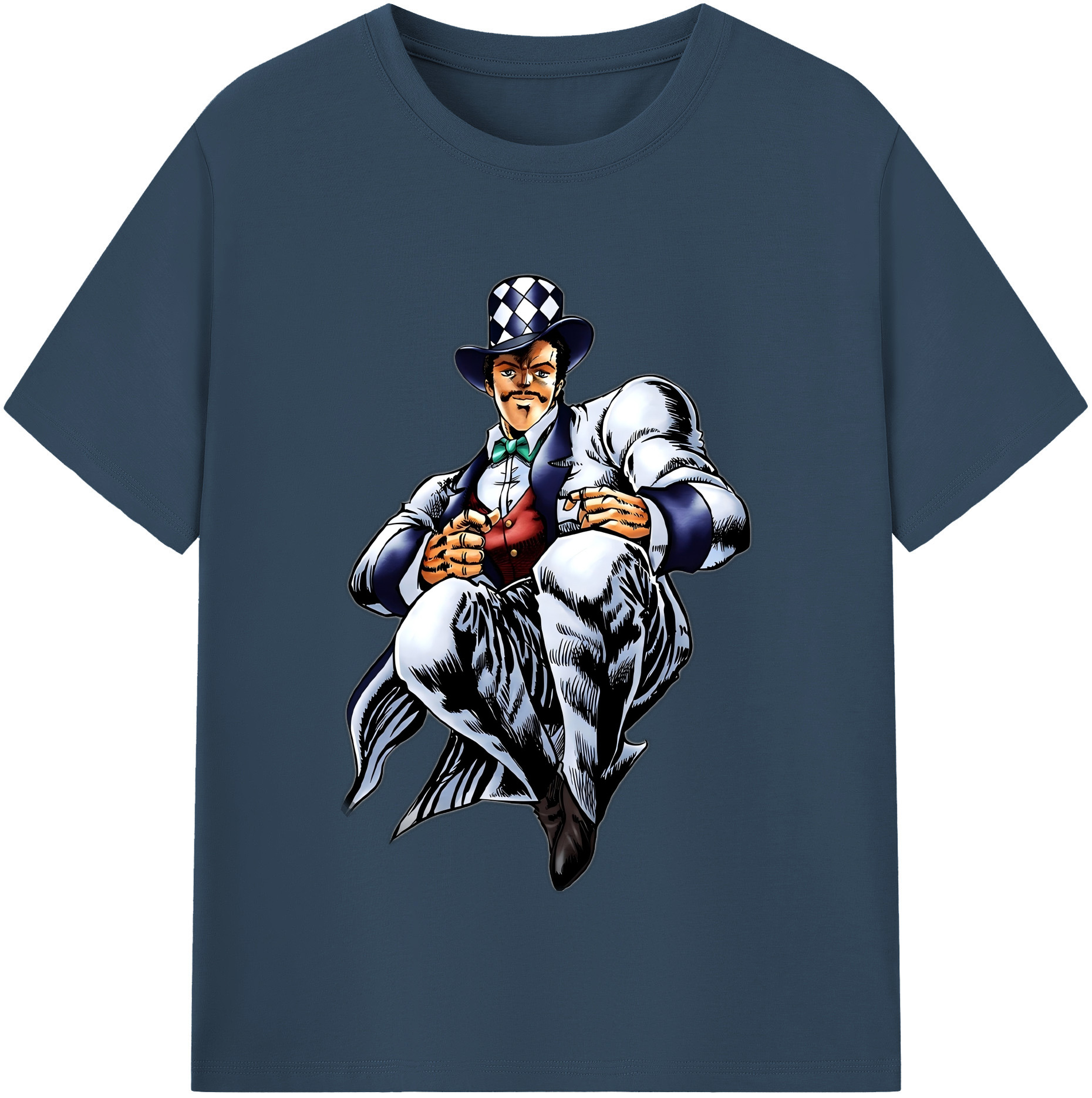（画像用） ジョジョの奇妙な冒険 ウィル?アントニオ?ツェペリ JoJo's Bizarre Adventure Will Anthonio Zeppeli レディースカジュアルプリントTシャツ（綿100％）