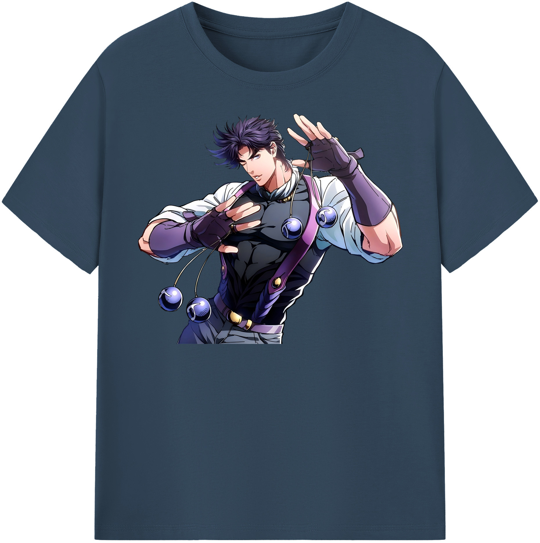 （画像用） ジョジョの奇妙な冒険 JoJo's Bizarre Adventure レディースカジュアルプリントTシャツ（綿100％）