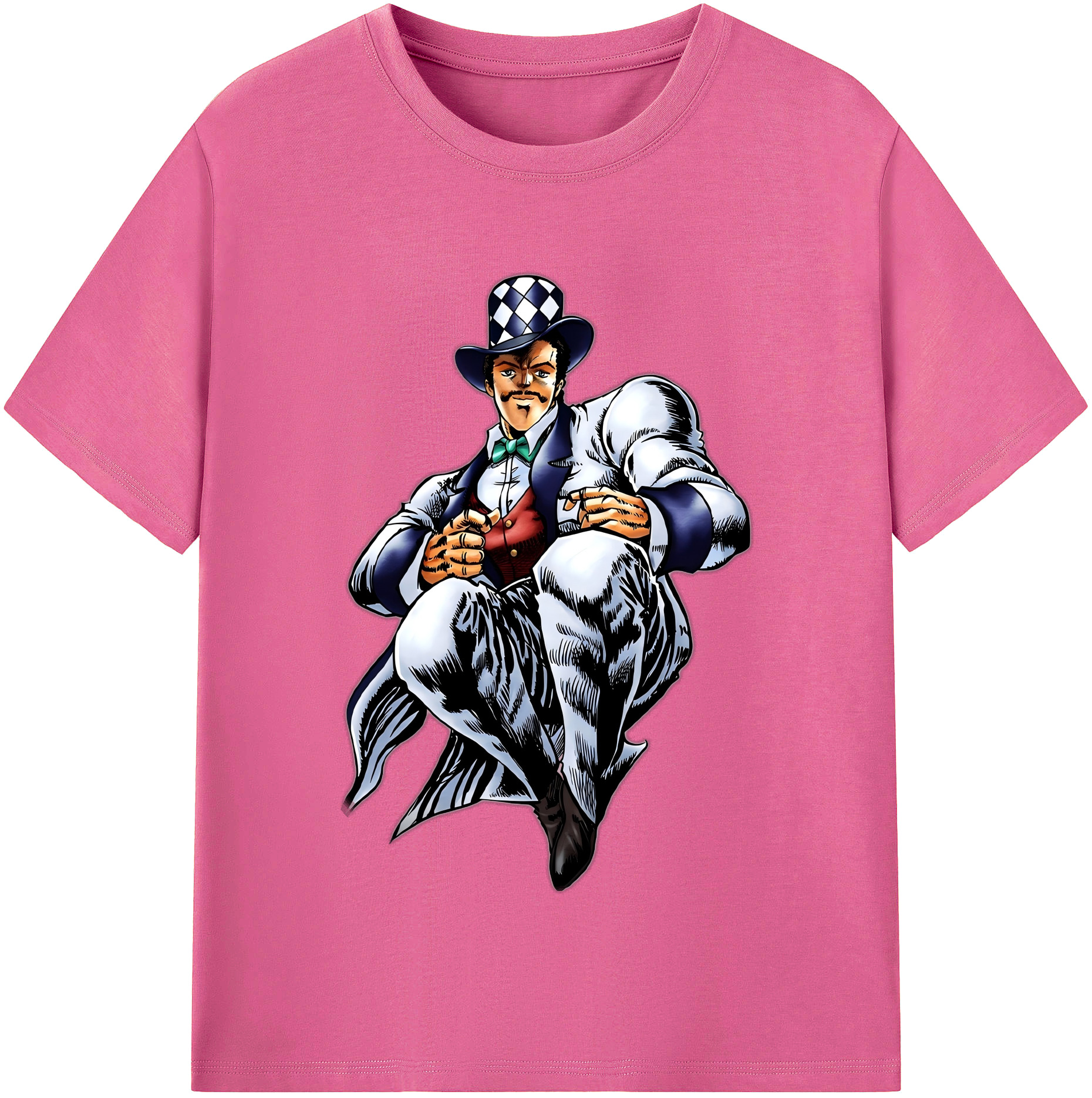 （画像用） ジョジョの奇妙な冒険 ウィル?アントニオ?ツェペリ JoJo's Bizarre Adventure Will Anthonio Zeppeli レディースカジュアルプリントTシャツ（綿100％）