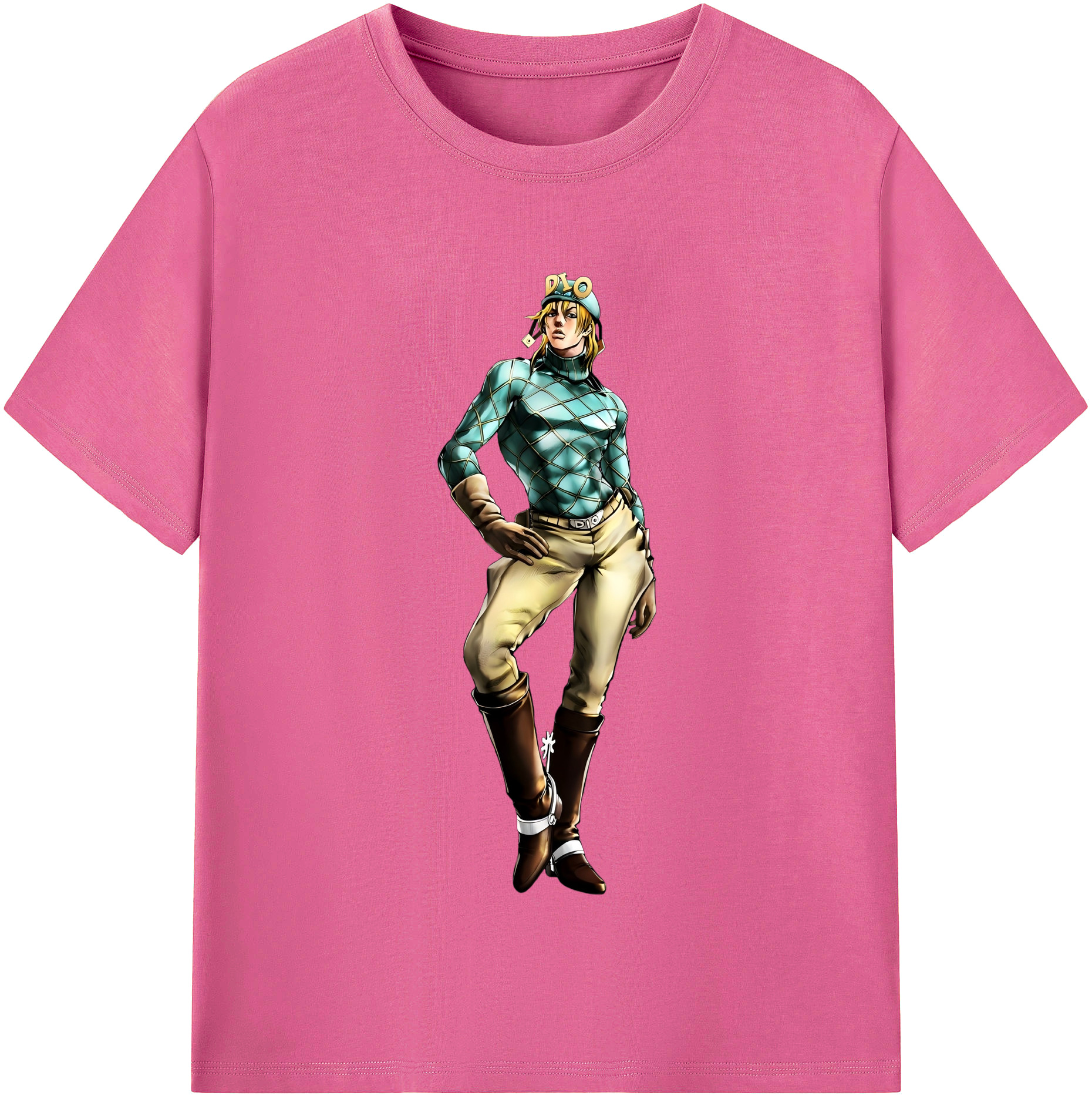 （画像用） ジョジョの奇妙な冒険 ディオ?ブランドー JoJo's Bizarre Adventure Dio Brando レディースカジュアルプリントTシャツ（綿100％）