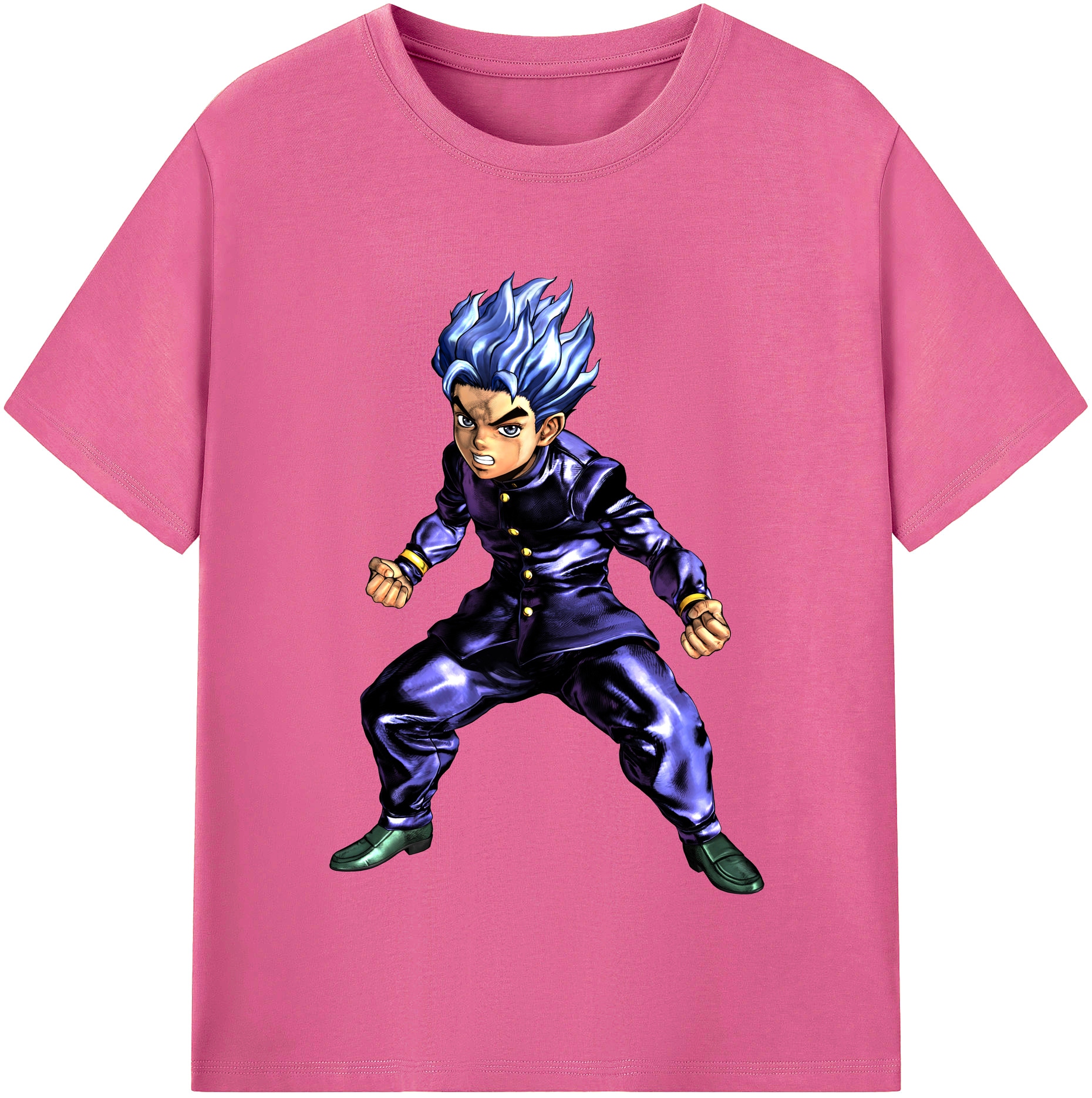 （画像用） ジョジョの奇妙な冒険 広瀨康一 JoJo's Bizarre Adventure Hirose Koichi レディースカジュアルプリントTシャツ（綿100％）
