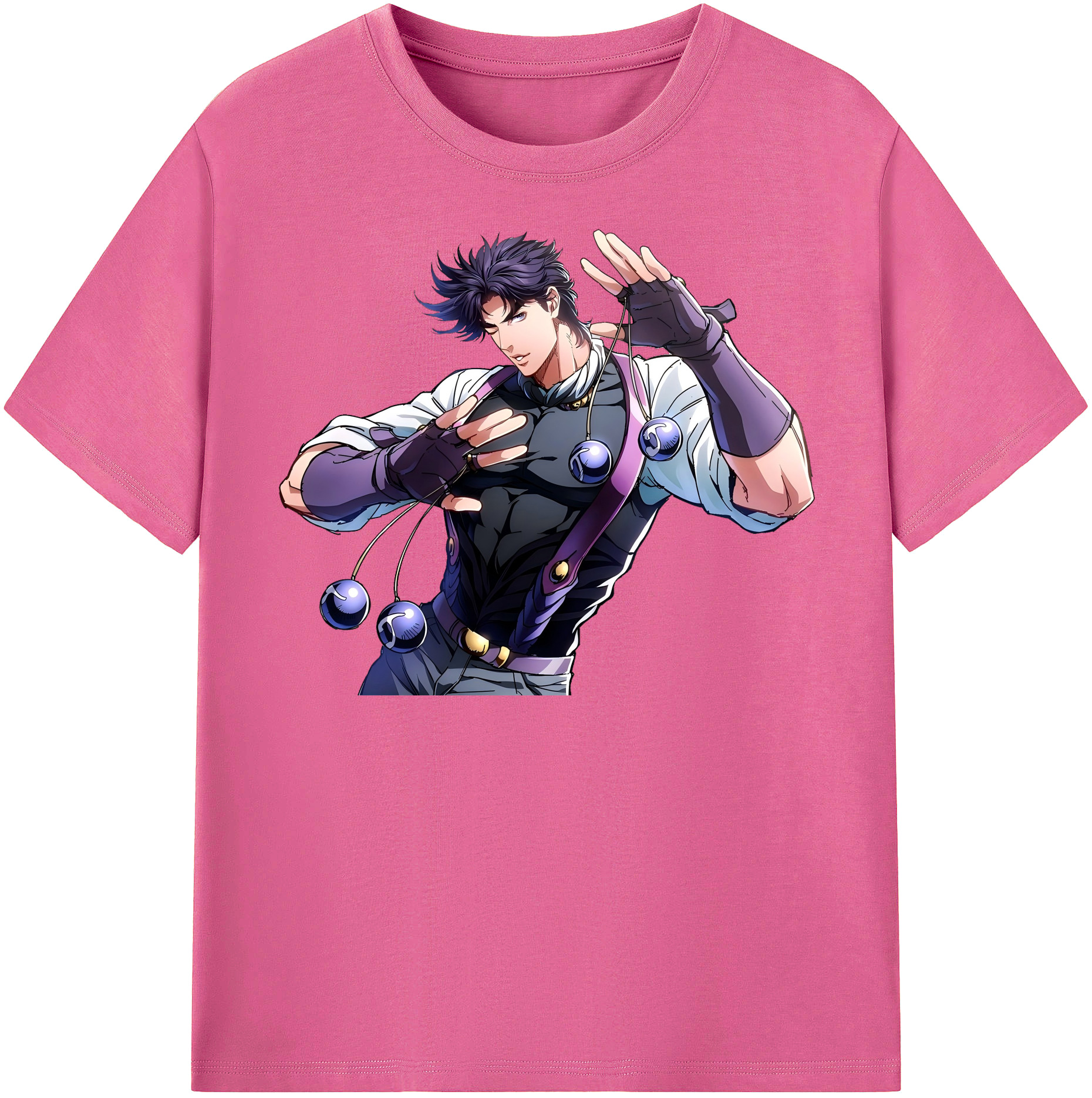 （画像用） ジョジョの奇妙な冒険 JoJo's Bizarre Adventure レディースカジュアルプリントTシャツ（綿100％）