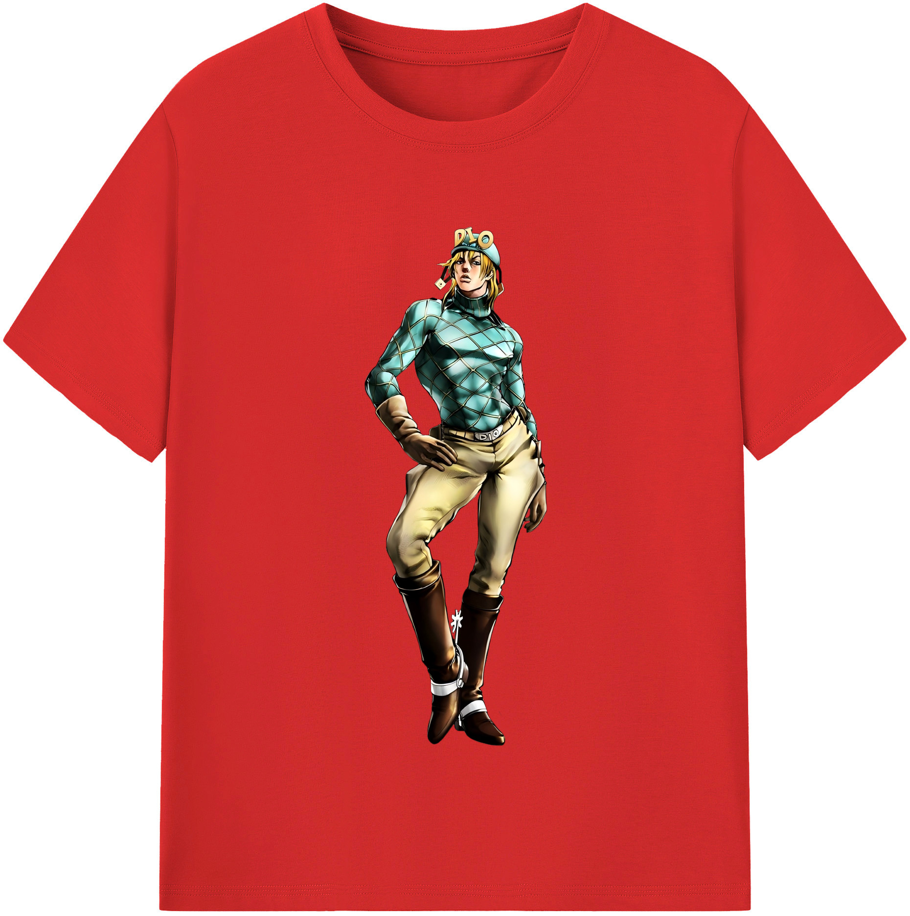 （画像用） ジョジョの奇妙な冒険 ディオ?ブランドー JoJo's Bizarre Adventure Dio Brando レディースカジュアルプリントTシャツ（綿100％）