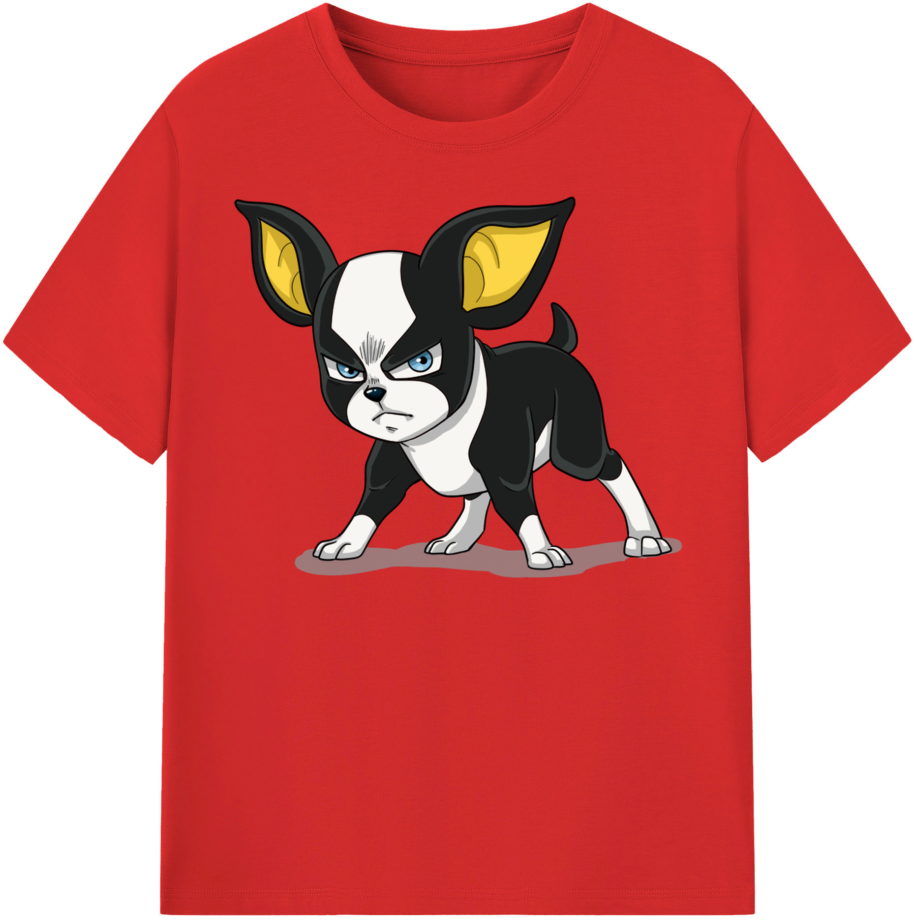 （画像用） ジョジョの奇妙な冒険 イギー JoJo's Bizarre Adventure Iggy レディースカジュアルプリントTシャツ（綿100％）
