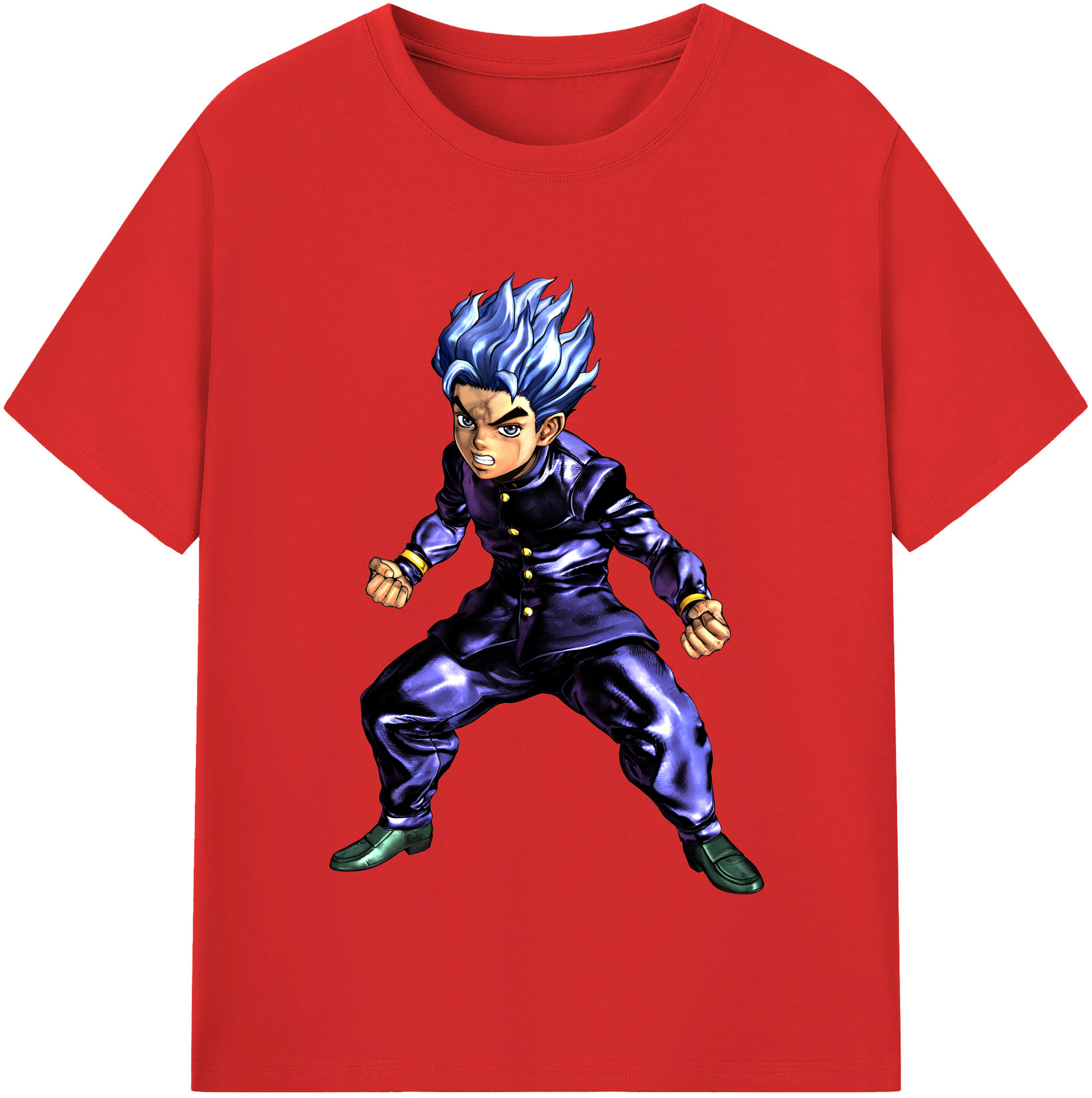 （画像用） ジョジョの奇妙な冒険 広瀨康一 JoJo's Bizarre Adventure Hirose Koichi レディースカジュアルプリントTシャツ（綿100％）