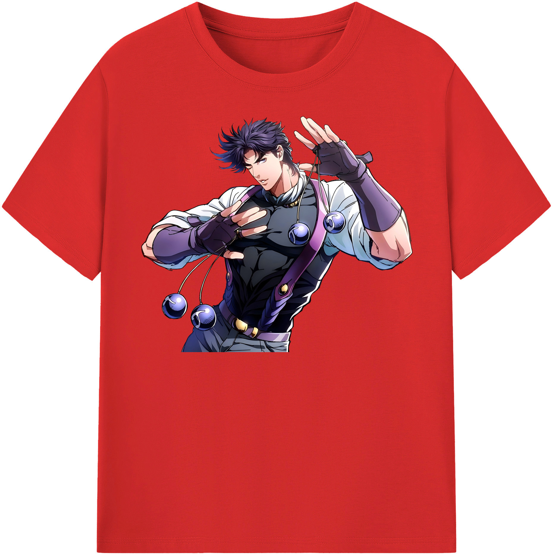 （画像用） ジョジョの奇妙な冒険 JoJo's Bizarre Adventure レディースカジュアルプリントTシャツ（綿100％）