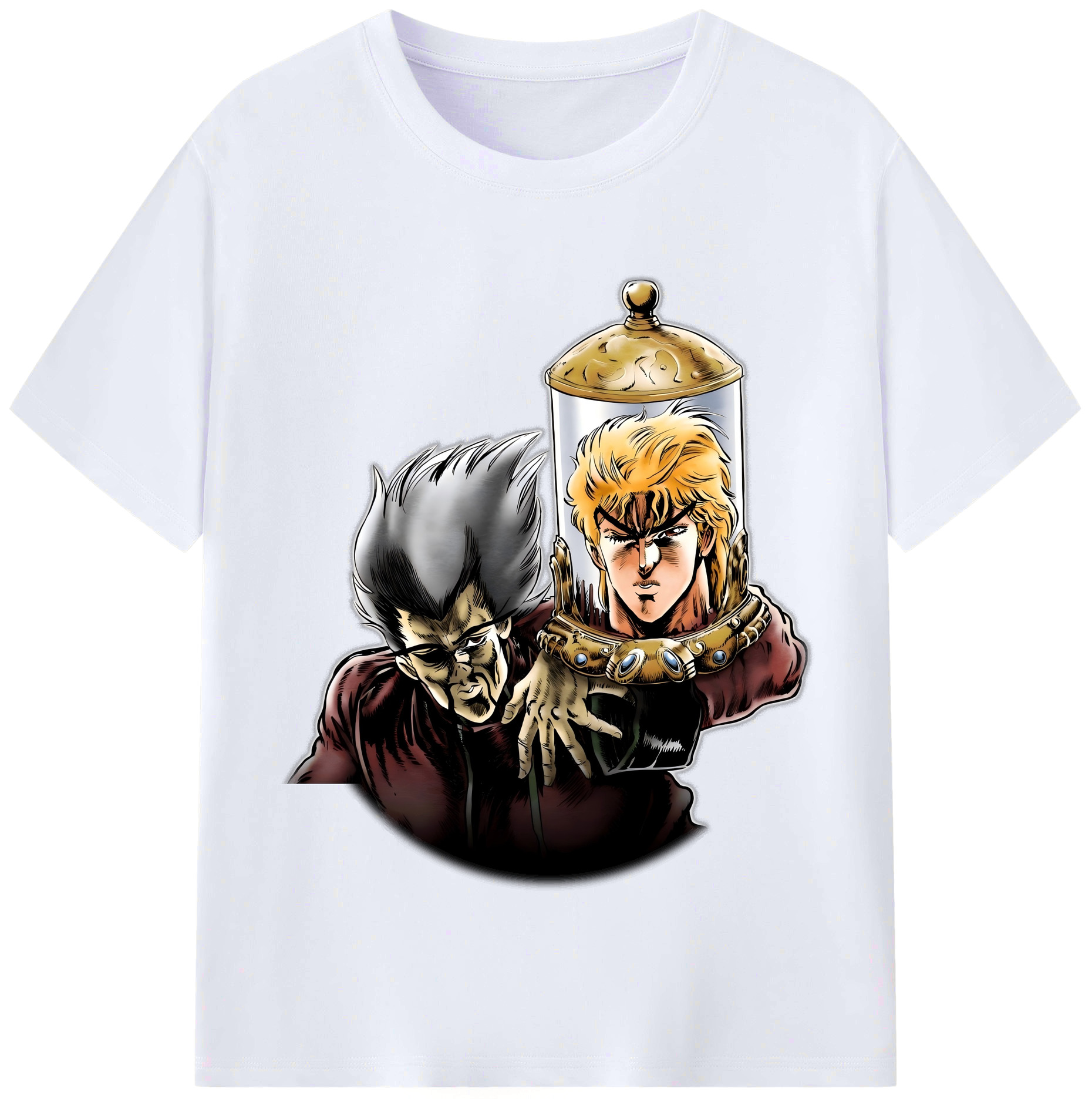 （画像用） ジョジョの奇妙な冒険 ディオ?ブランドー JoJo's Bizarre Adventure Dio Brando レディースカジュアルプリントTシャツ（綿100％）