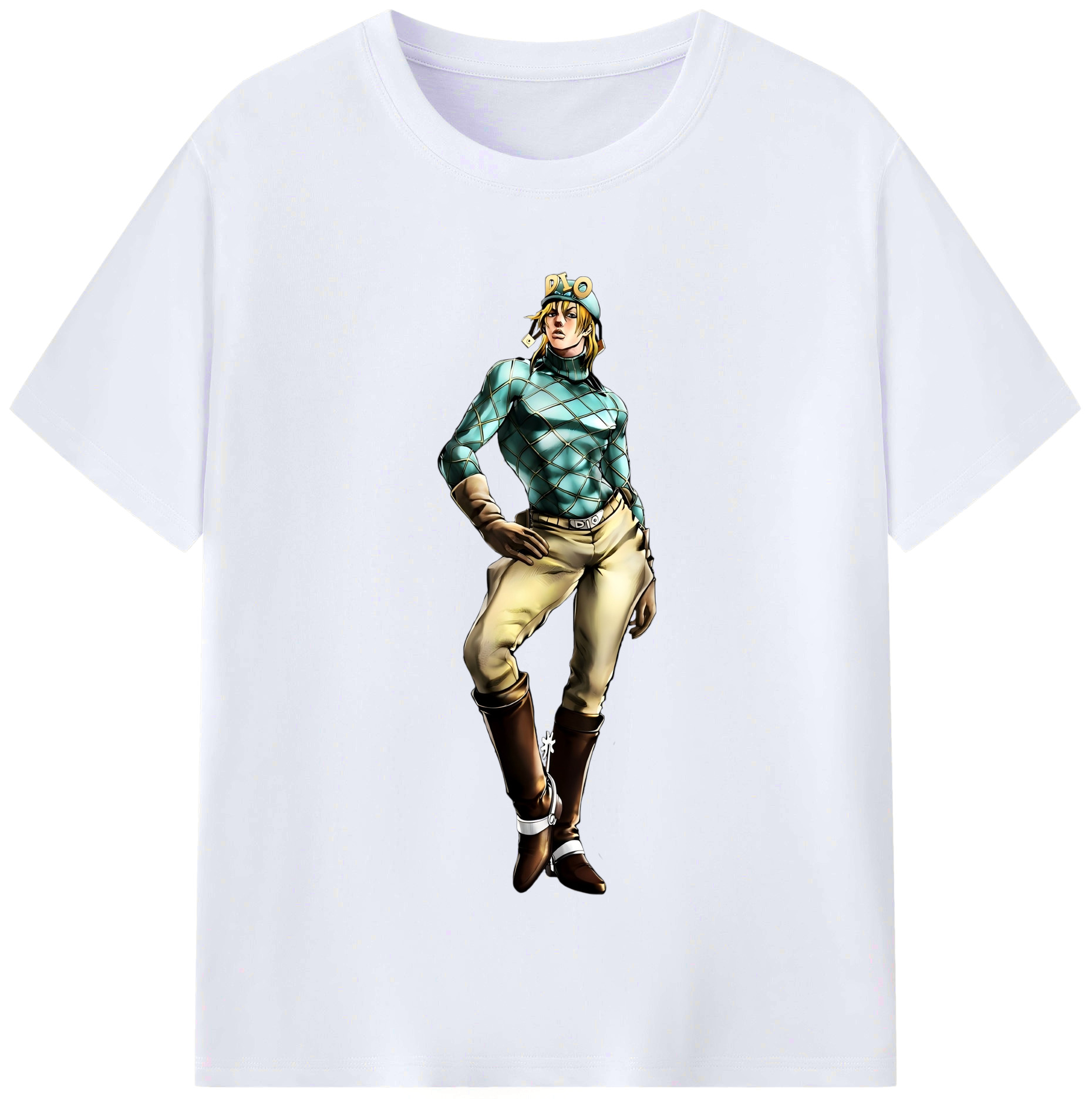 （画像用） ジョジョの奇妙な冒険 ディオ?ブランドー JoJo's Bizarre Adventure Dio Brando レディースカジュアルプリントTシャツ（綿100％）