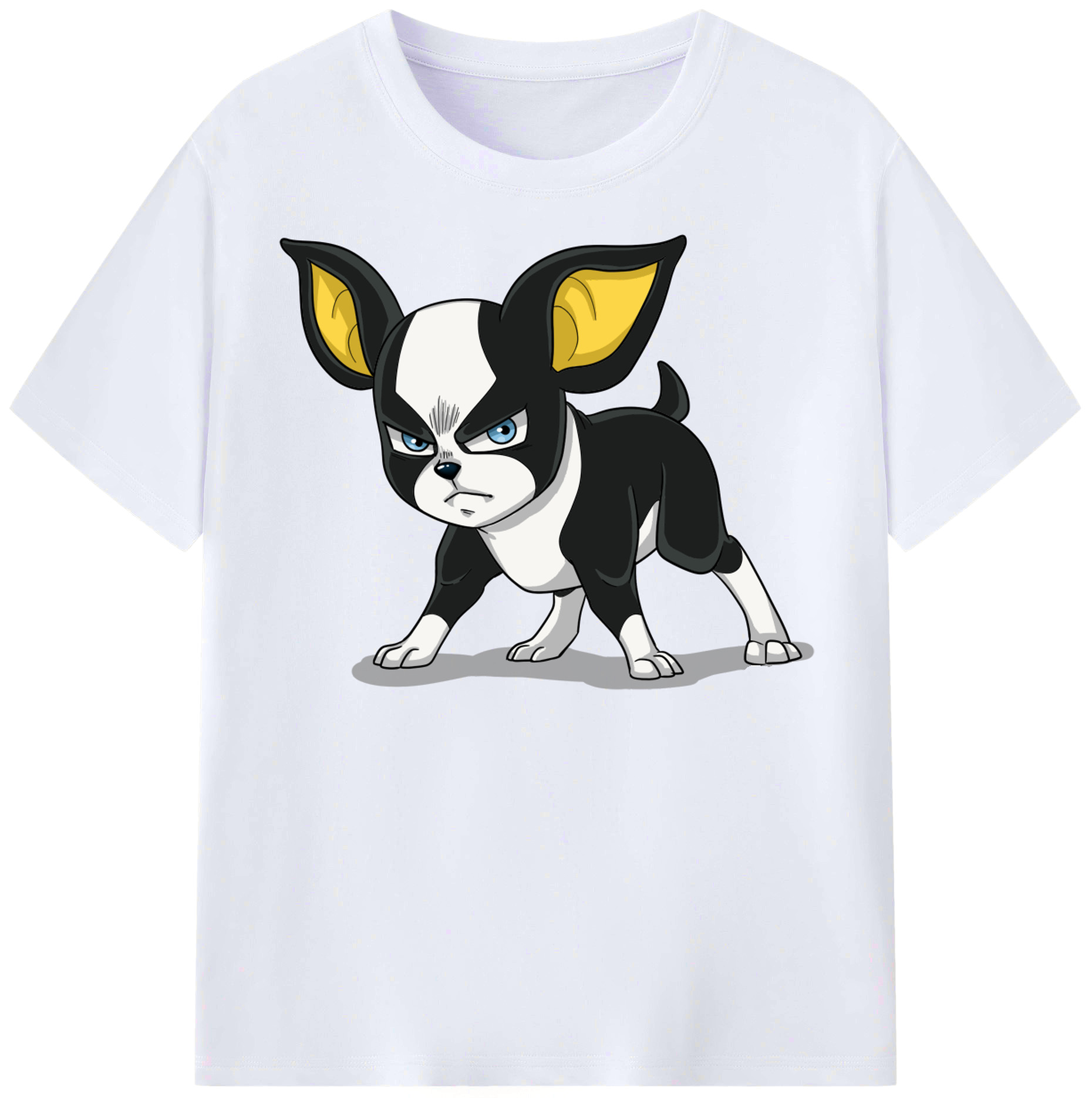 （画像用） ジョジョの奇妙な冒険 イギー JoJo's Bizarre Adventure Iggy レディースカジュアルプリントTシャツ（綿100％）