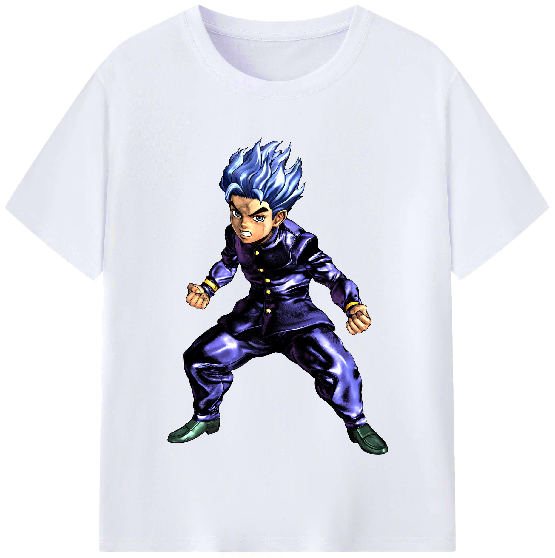 （画像用） ジョジョの奇妙な冒険 広瀨康一 JoJo's Bizarre Adventure Hirose Koichi レディースカジュアルプリントTシャツ（綿100％）