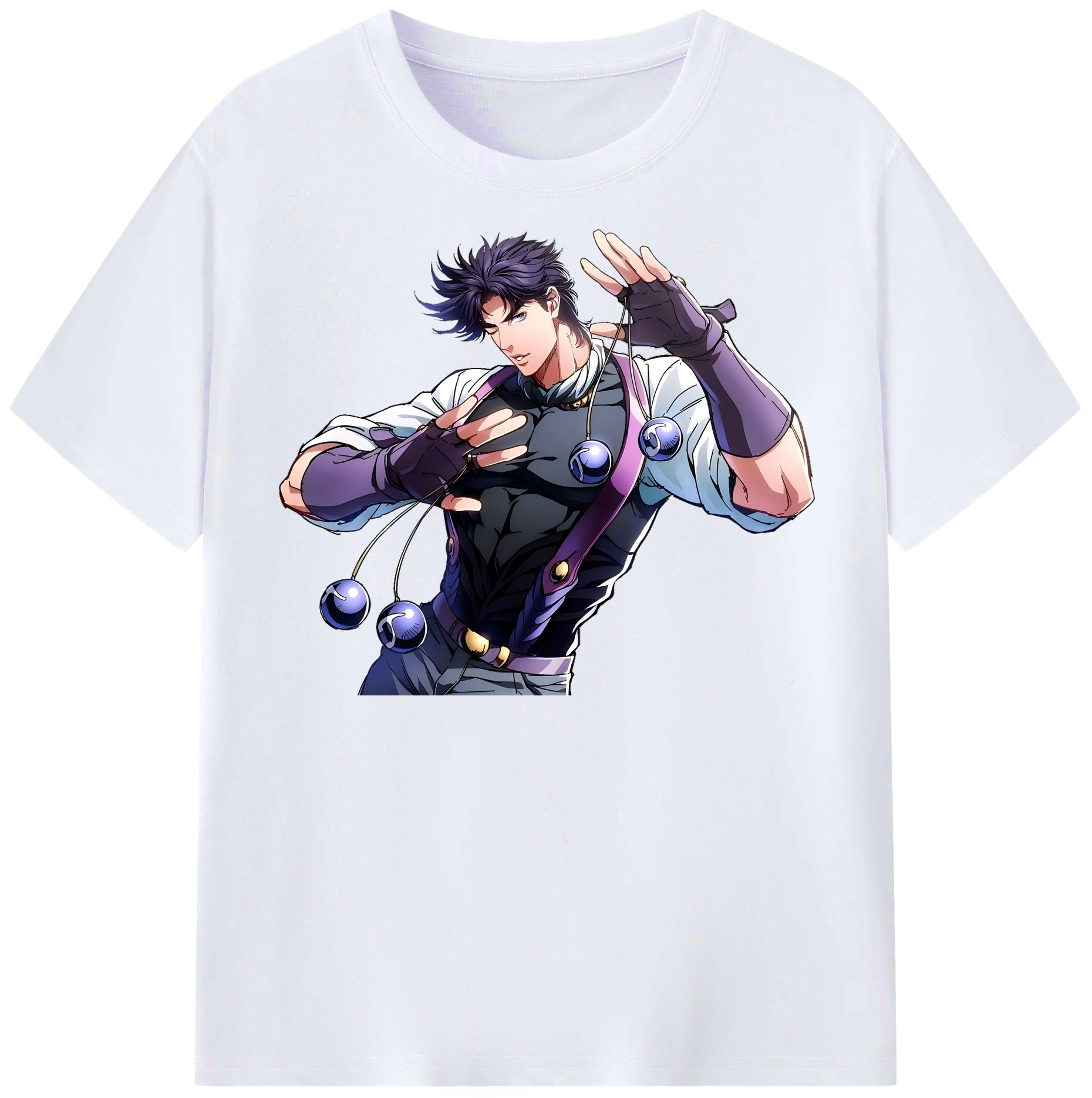 （画像用） ジョジョの奇妙な冒険 JoJo's Bizarre Adventure レディースカジュアルプリントTシャツ（綿100％）