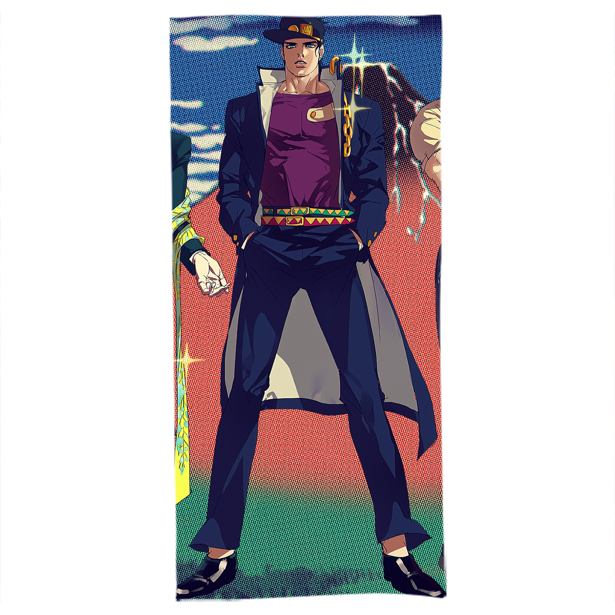 （画像用） ジョジョの奇妙な冒険 JoJo's Bizarre Adventure 大判バスタオル 70×140cm 吸水速乾 柔らかい肌触り